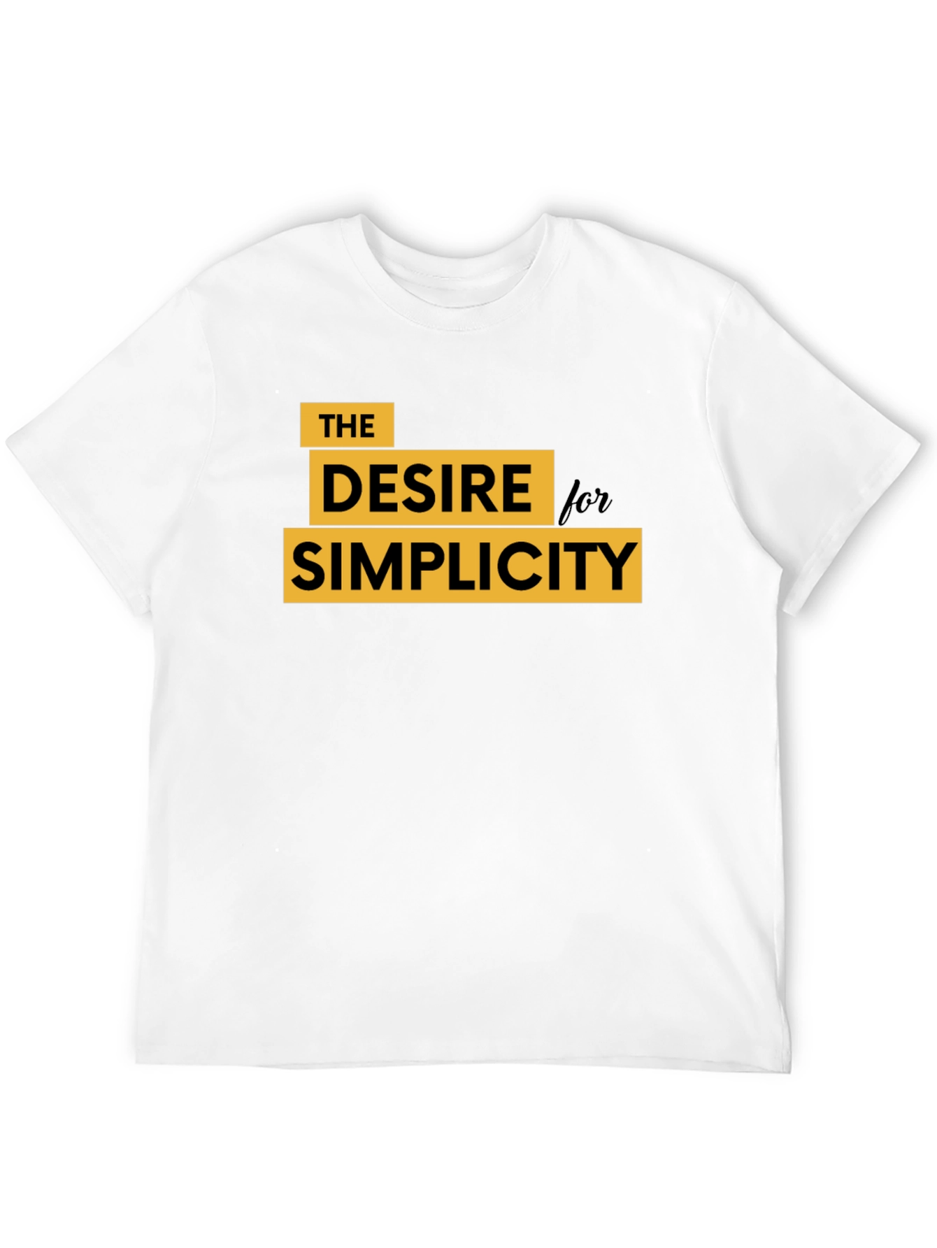 Black Desire for Simplicity Graphic Tee - Black view 12