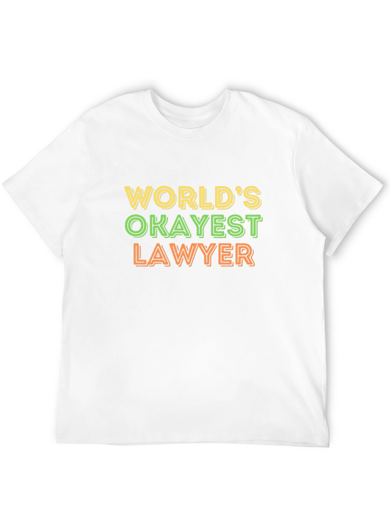 Black World's Okayest Lawyer T-Shirt - Funny Law Profession Tee view 12