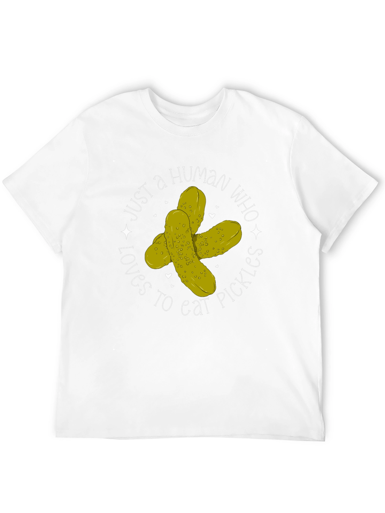 Black Pickle Lover T-Shirt - Human Who Loves Pickles view 12