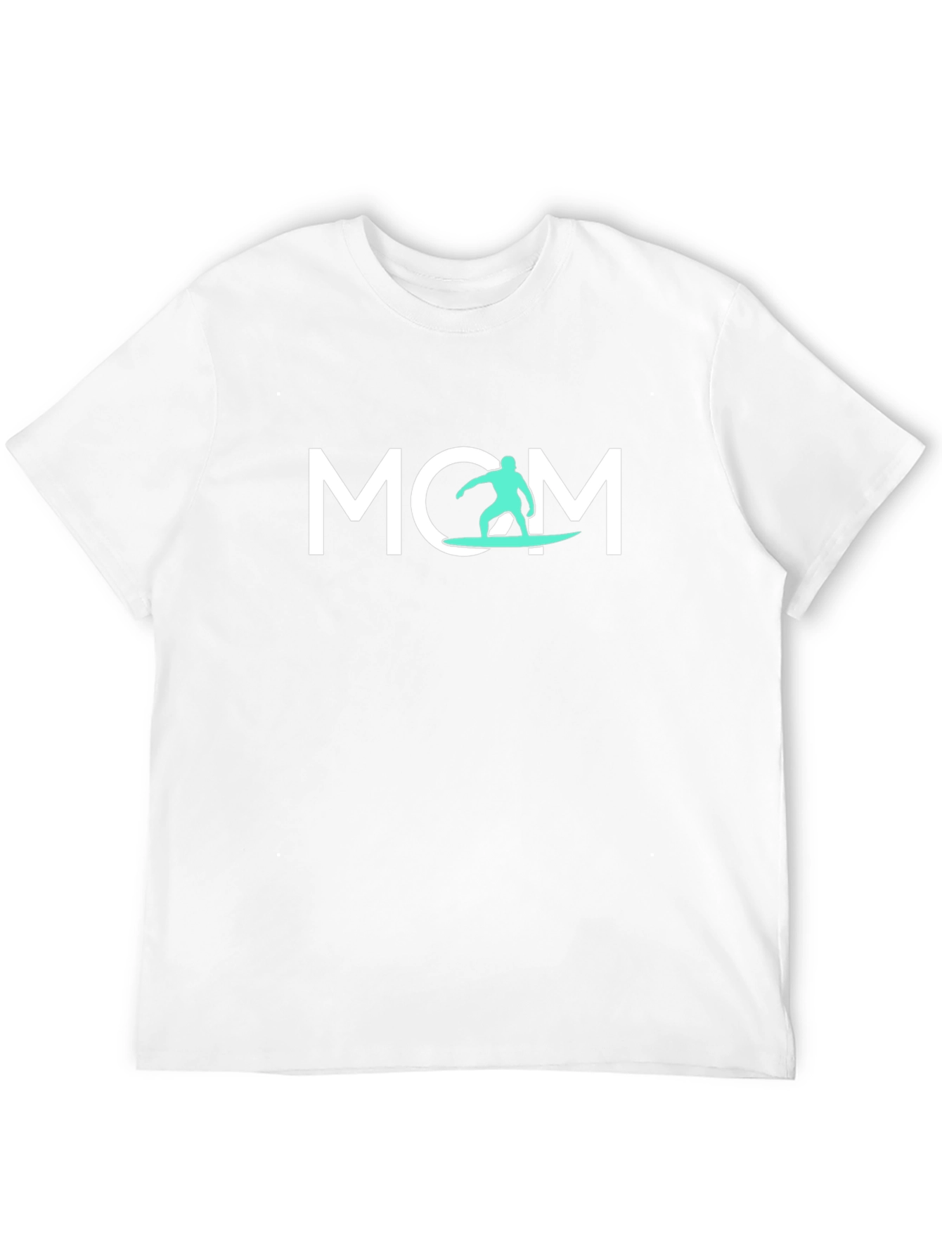 Black Surfing Mom T-Shirt - Cool Graphic Tee view 12