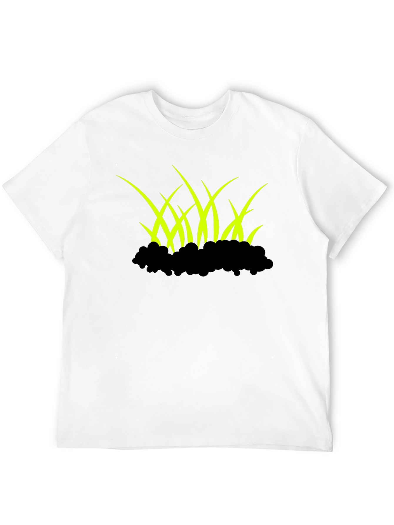 Black Grass Graphic Black T-Shirt view 12