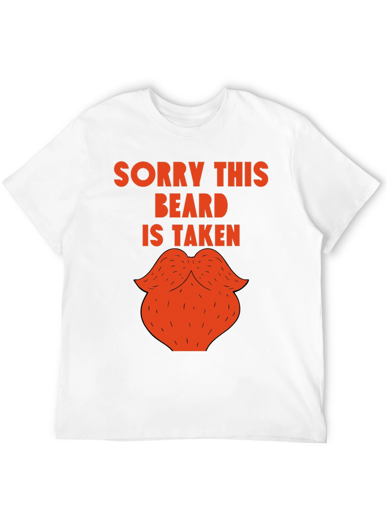 Black Sorry This Beard Is Taken Funny Graphic Tee view 12