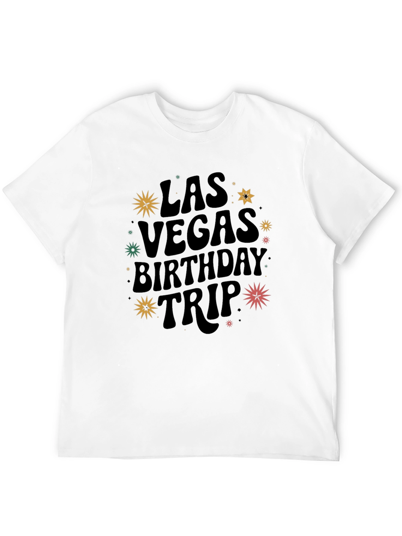 Black Las Vegas Birthday Trip Graphic Tee view 12