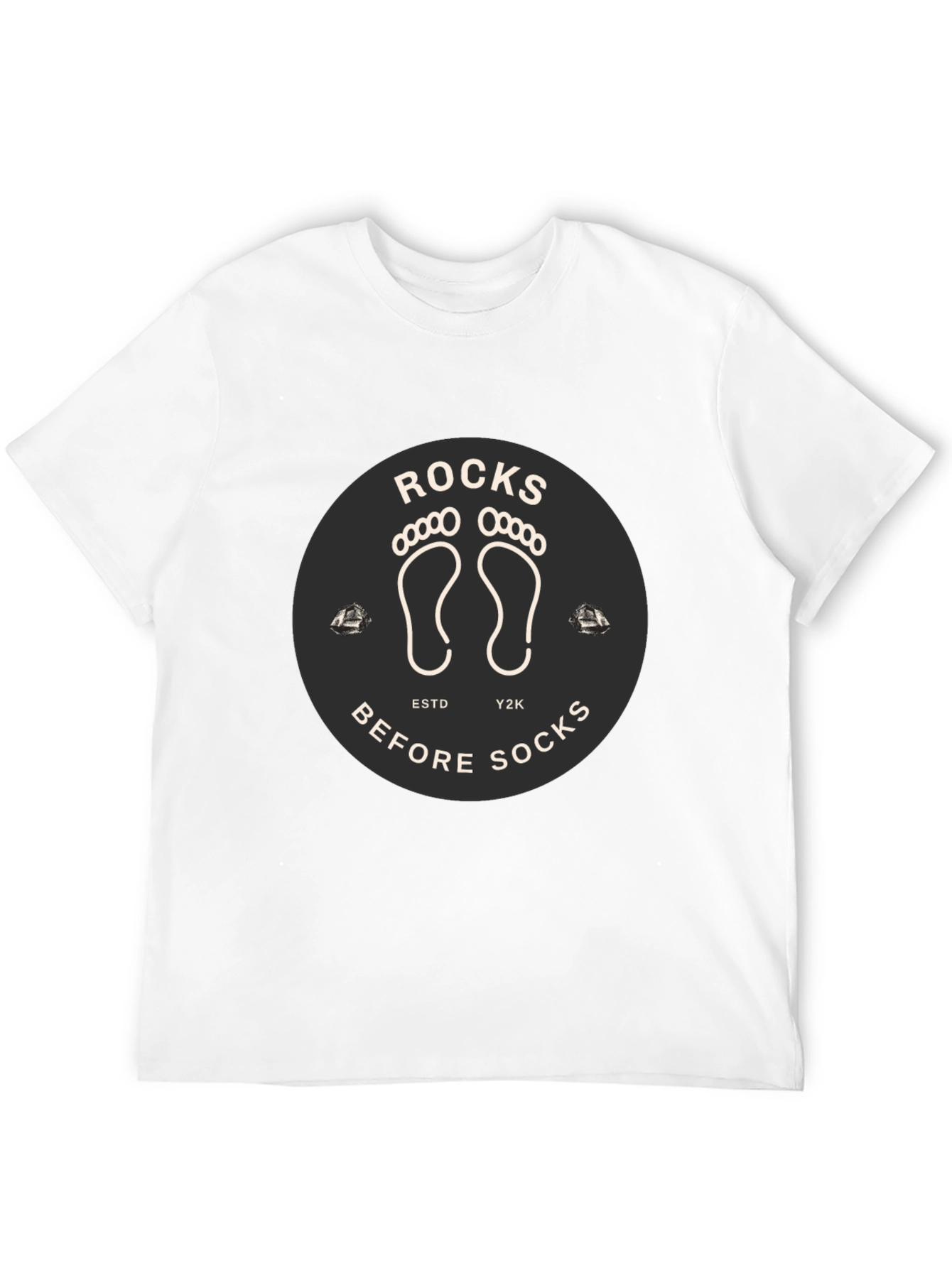 Black Rocks Before Socks Black Graphic Tee view 12