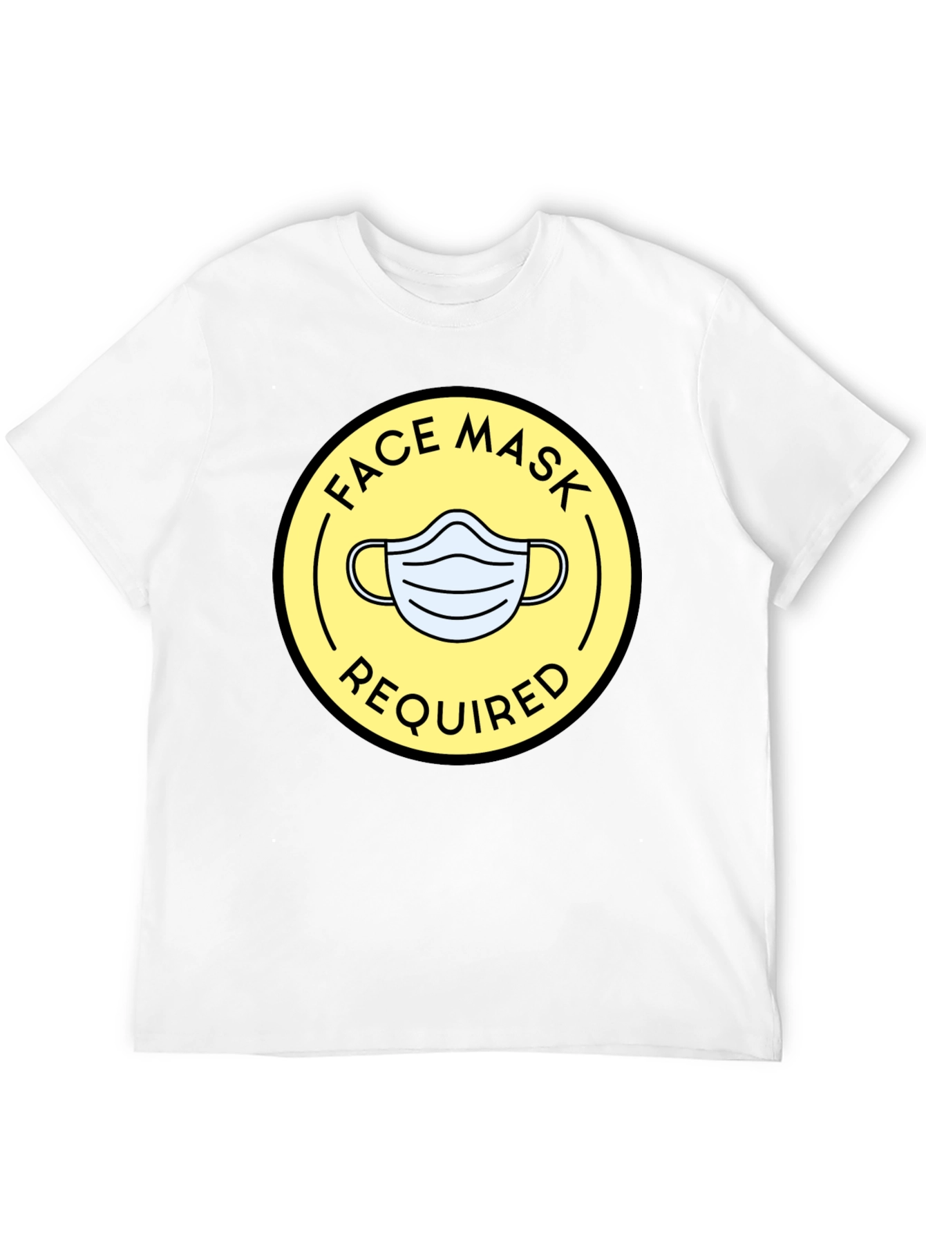Face Mask Required Graphic Tee - Black - 12