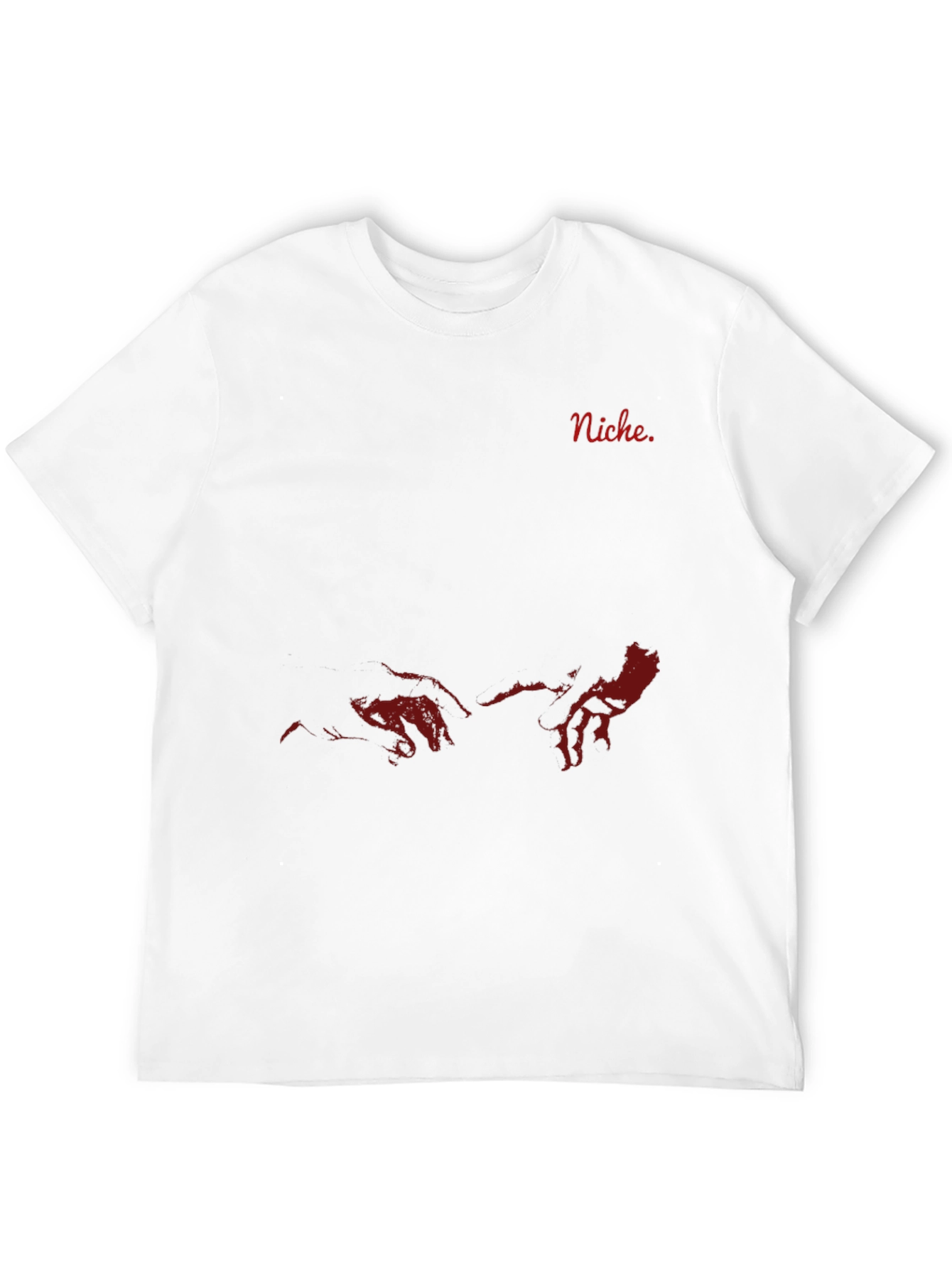 Black Niche Red Graphic Print Black T-Shirt view 12