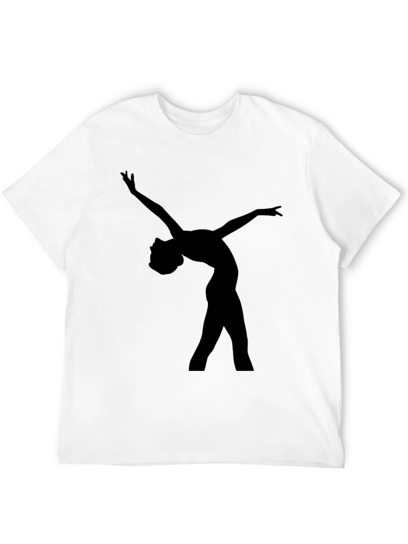 Black Black Dancer Silhouette Graphic Tee - Unisex view 12