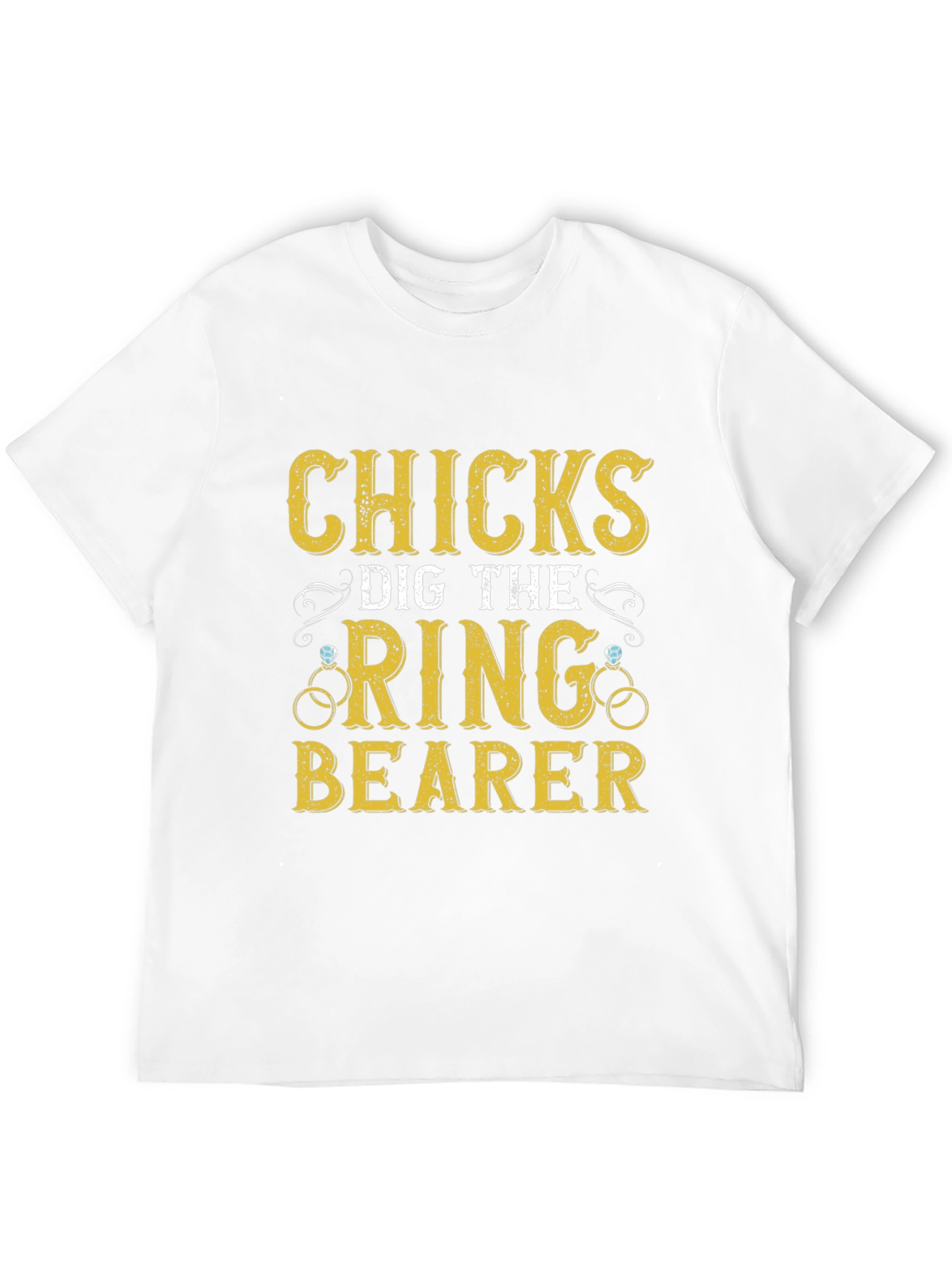 Black Funny Wedding Ring Bearer T-Shirt view 12