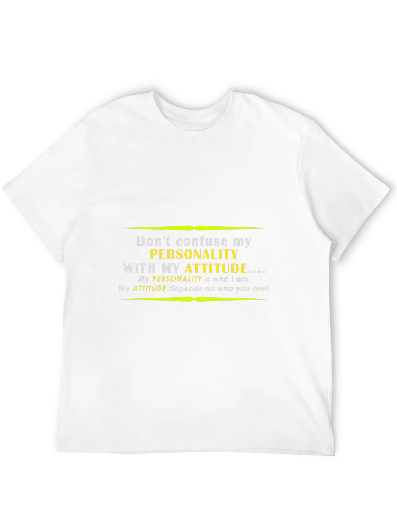 Black Personality Attitude Graphic Tee - Unisex Black T-Shirt view 12