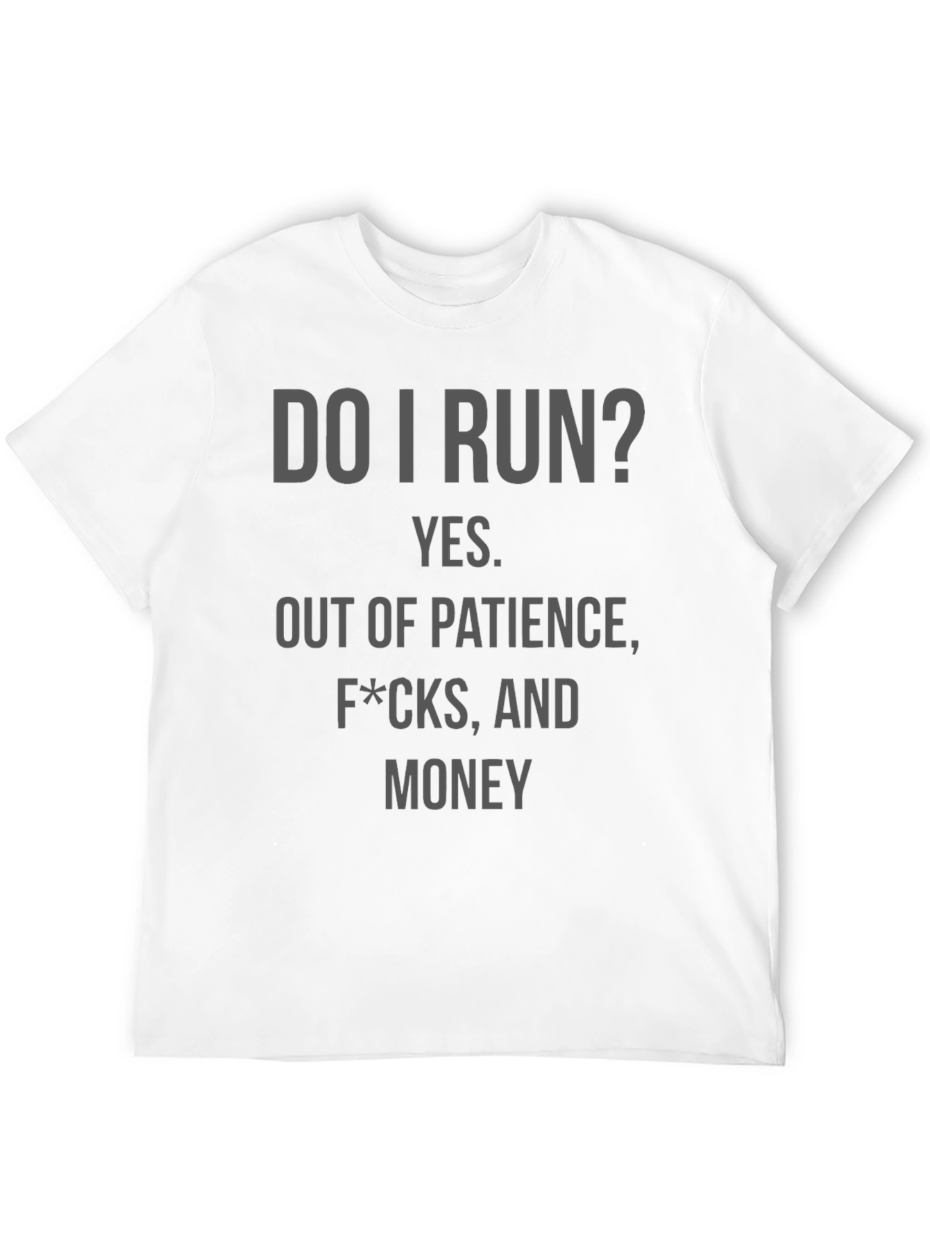 Black Do I Run? Graphic T-Shirt view 12