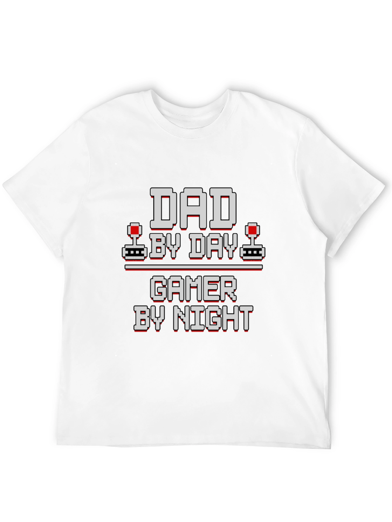 Black Dad By Day Gamer By Night Black Graphic Tee view 12