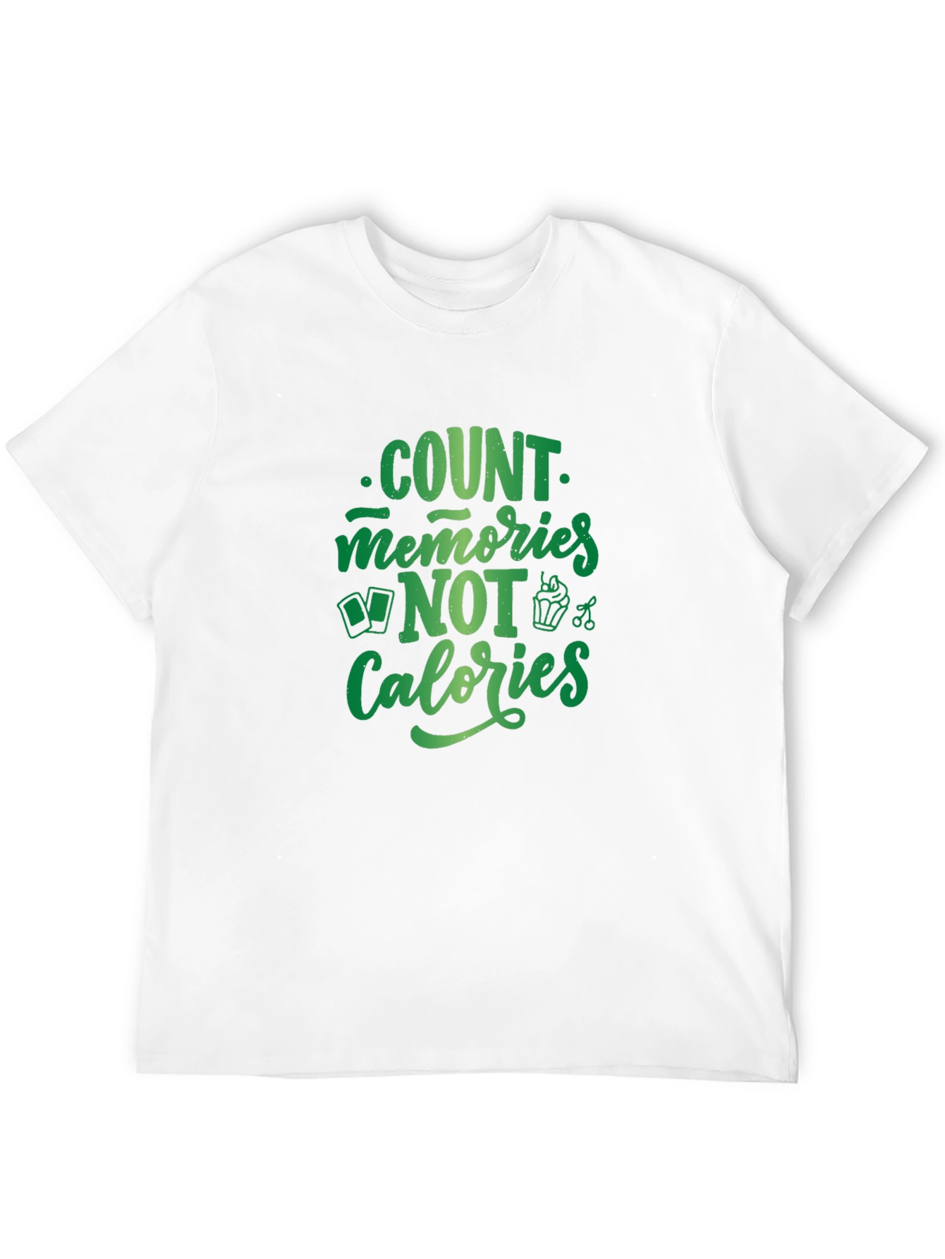 Black Count Memories Not Calories T-Shirt view 12