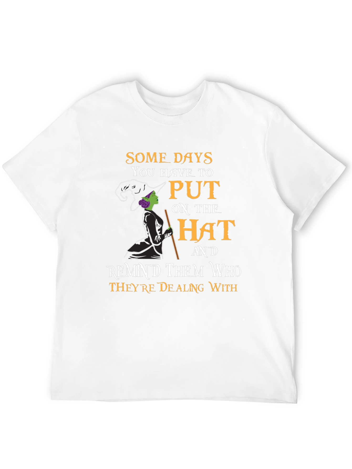 Black Witch Hat T-Shirt: Spooky Season Apparel view 12