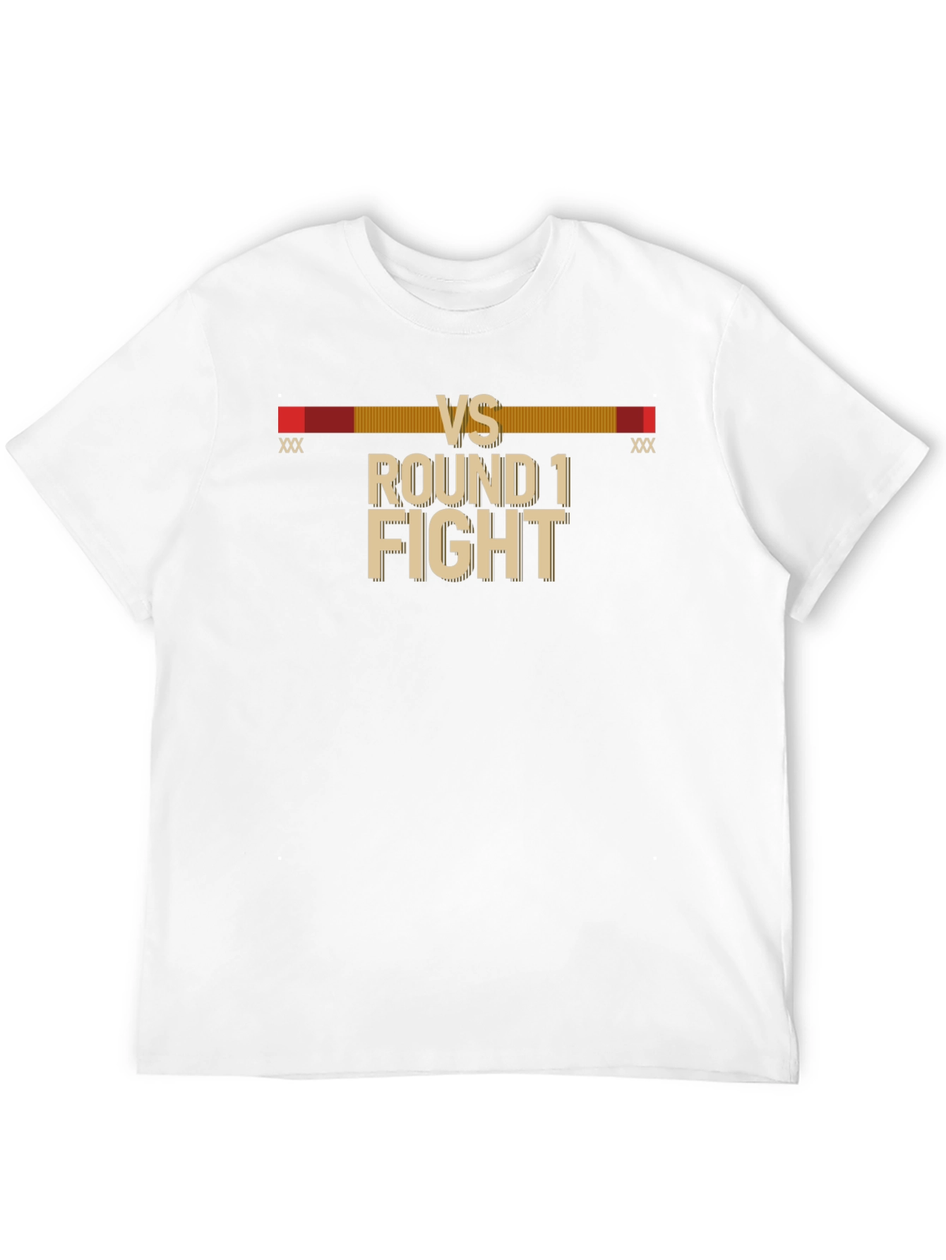 Black Round 1 Fight Black T-Shirt view 12