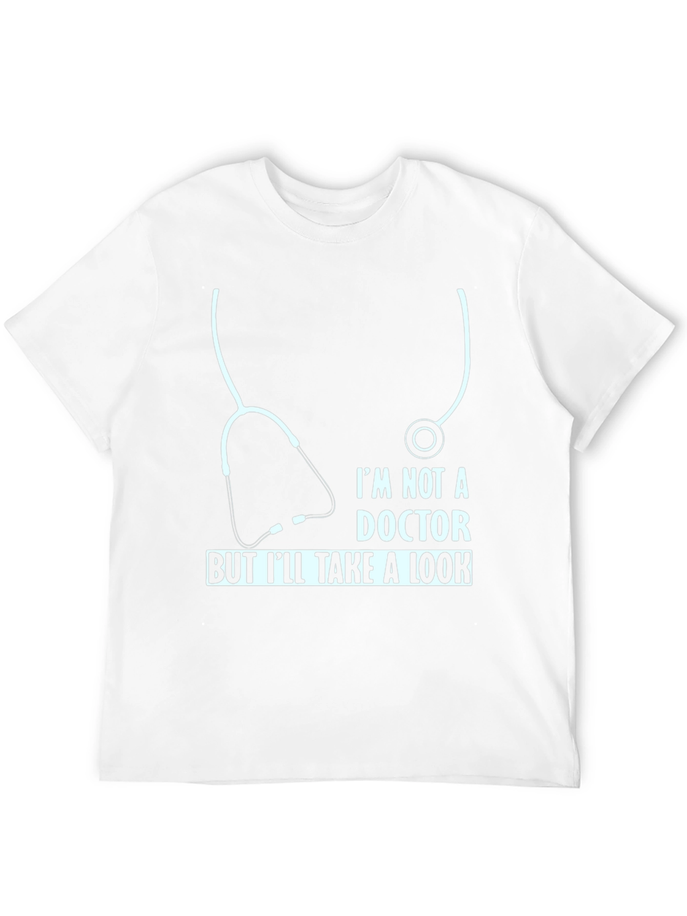 Black Funny Doctor T-Shirt - I'm Not A Doctor But I'll Take A Look view 12