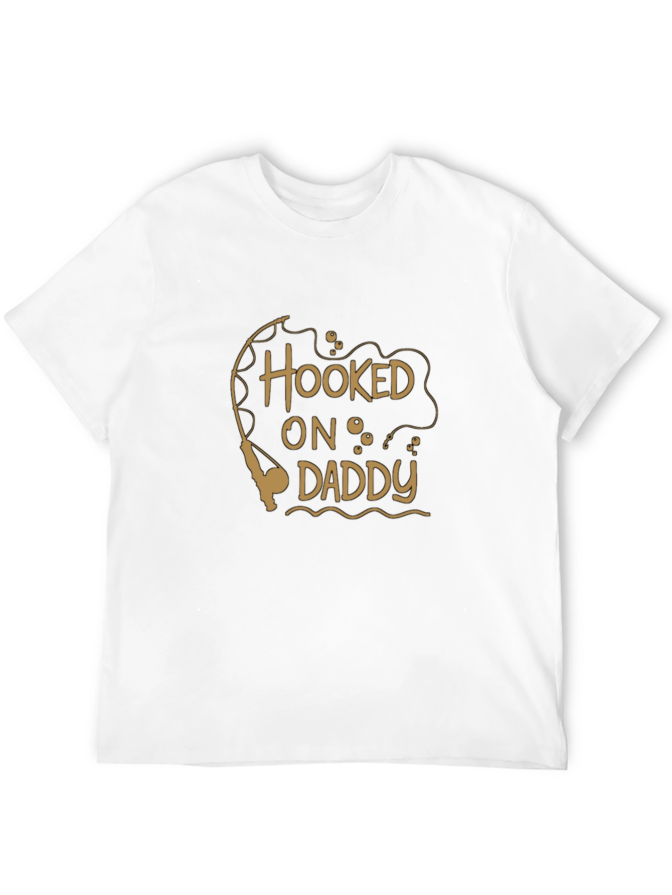 Black Hooked on Daddy Men's Graphic Tee view 12