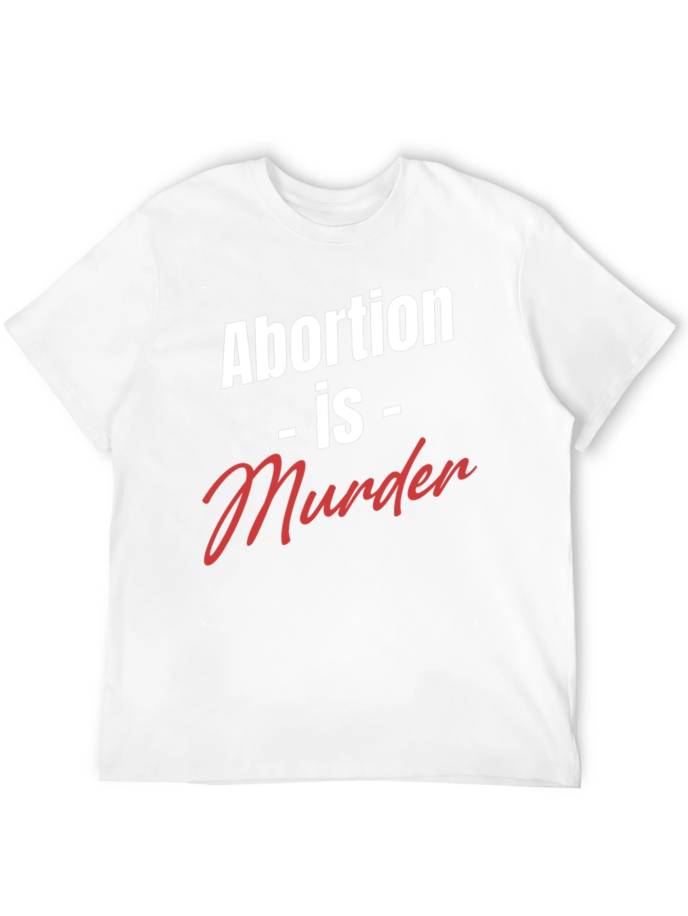Black Statement T-Shirt - Abortion is Murder view 12