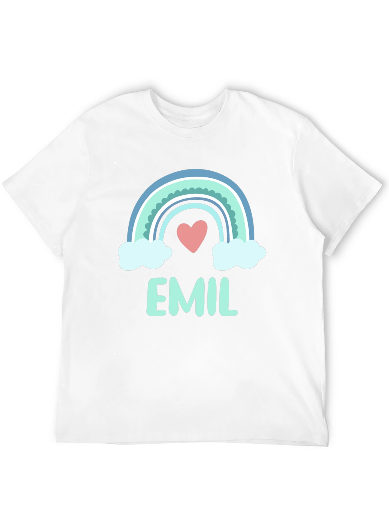 Black Emil Rainbow Heart T-Shirt view 12