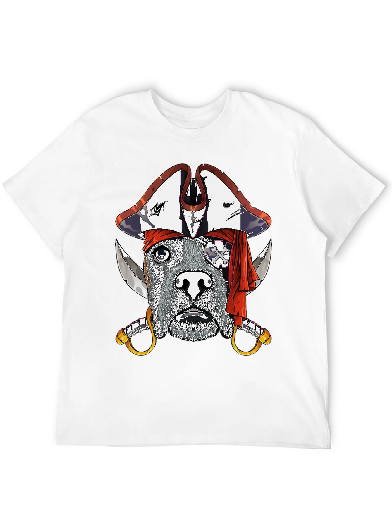 Black Dog Pirate Graphic T-Shirt - Black view 12