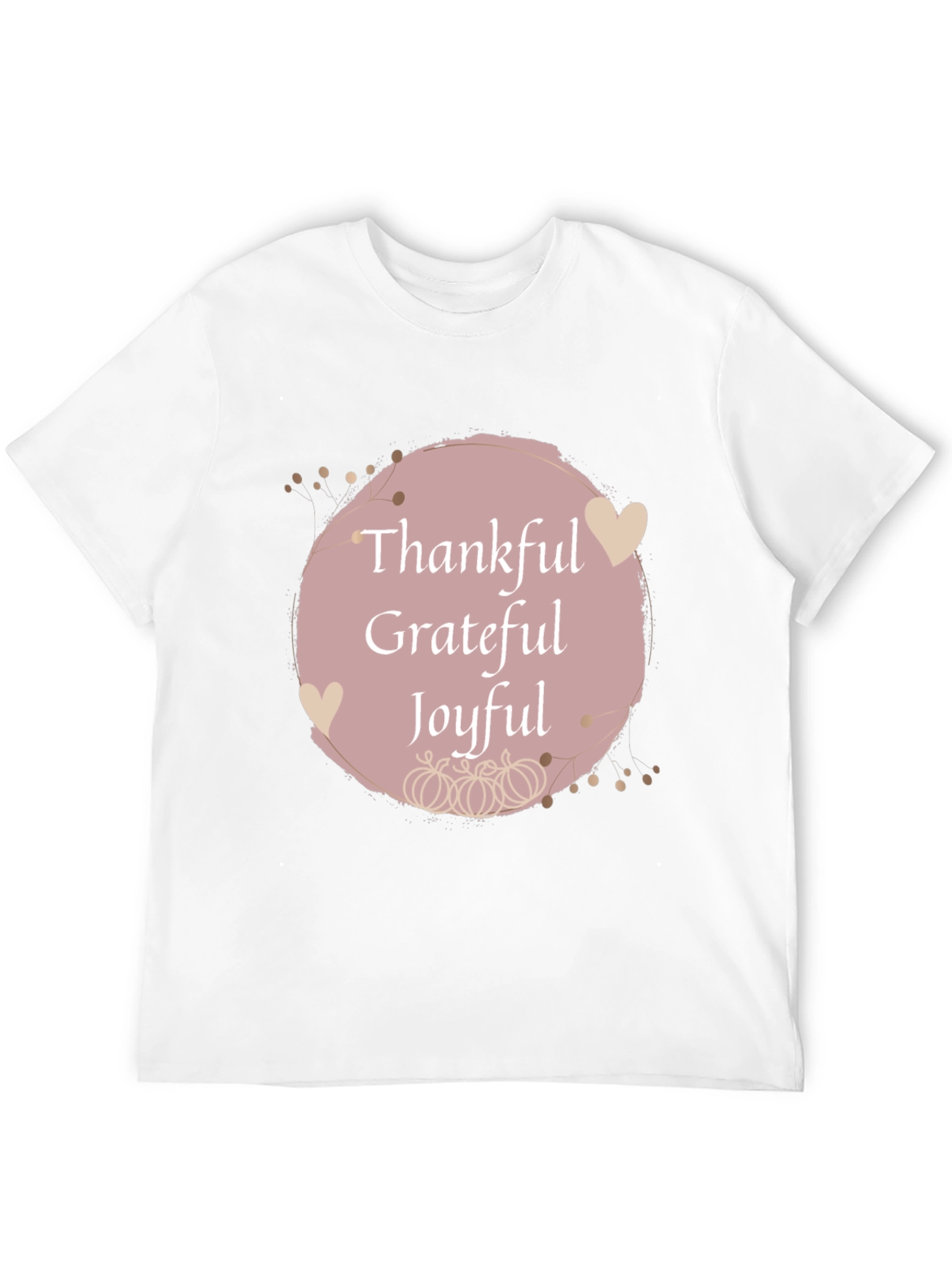 Black Thankful Grateful Joyful Fall T-Shirt view 12
