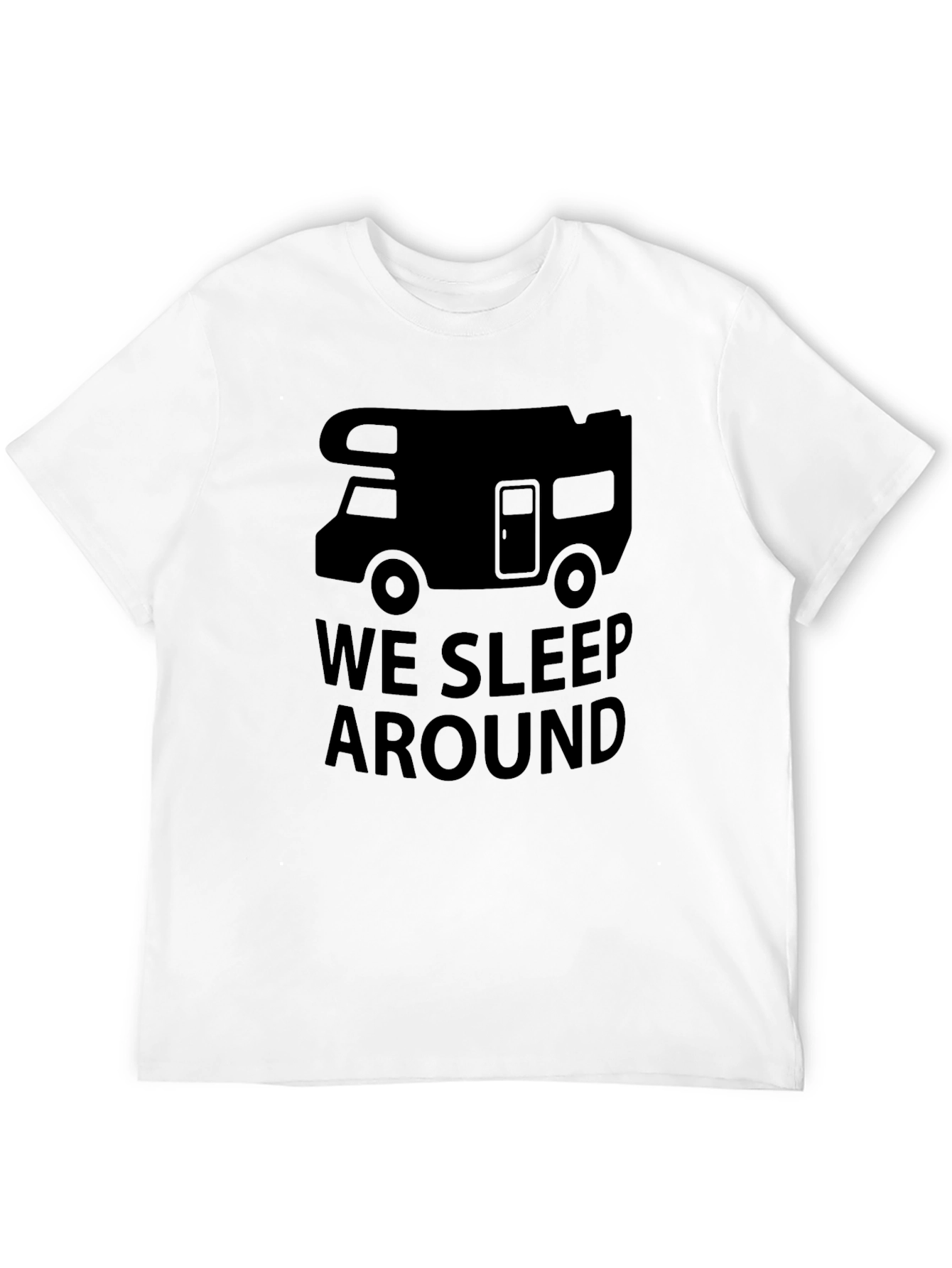 Black We Sleep Around T-Shirt - Funny Camping RV Tee view 12