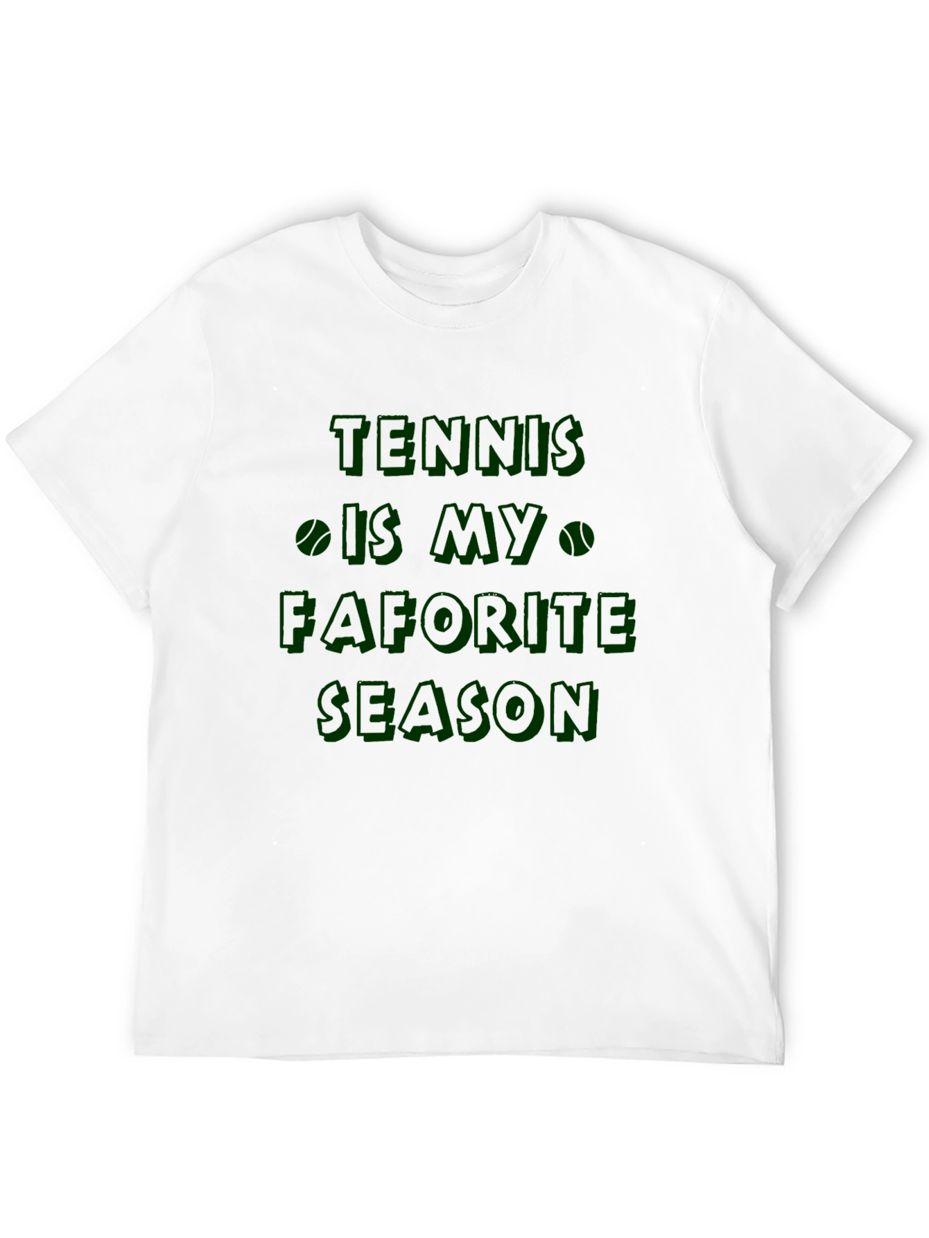 Black Tennis is My Favorite Season Black T-Shirt view 12