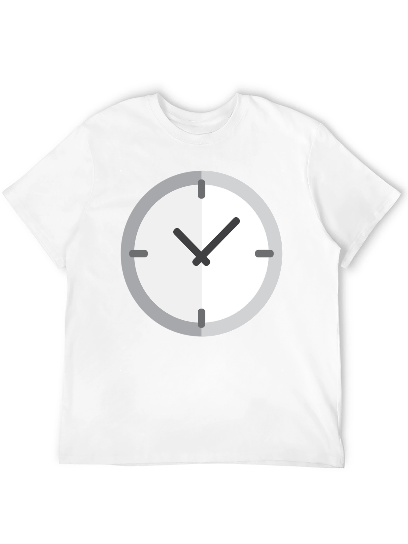 Black Time T-Shirt - Classic Clock Graphic Tee view 12
