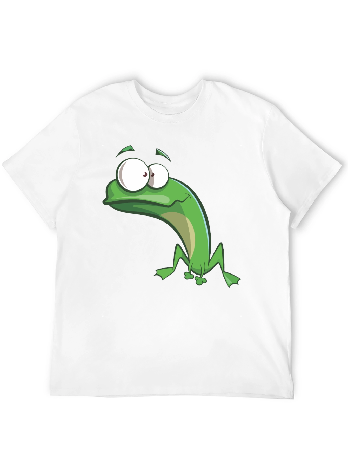 Black Funny Frog Graphic Tee - Black Cotton T-Shirt view 12