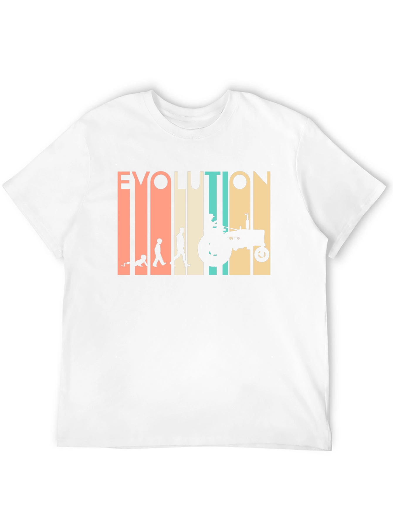 Black Evolution of Farming T-Shirt - Black Cotton Tee view 12