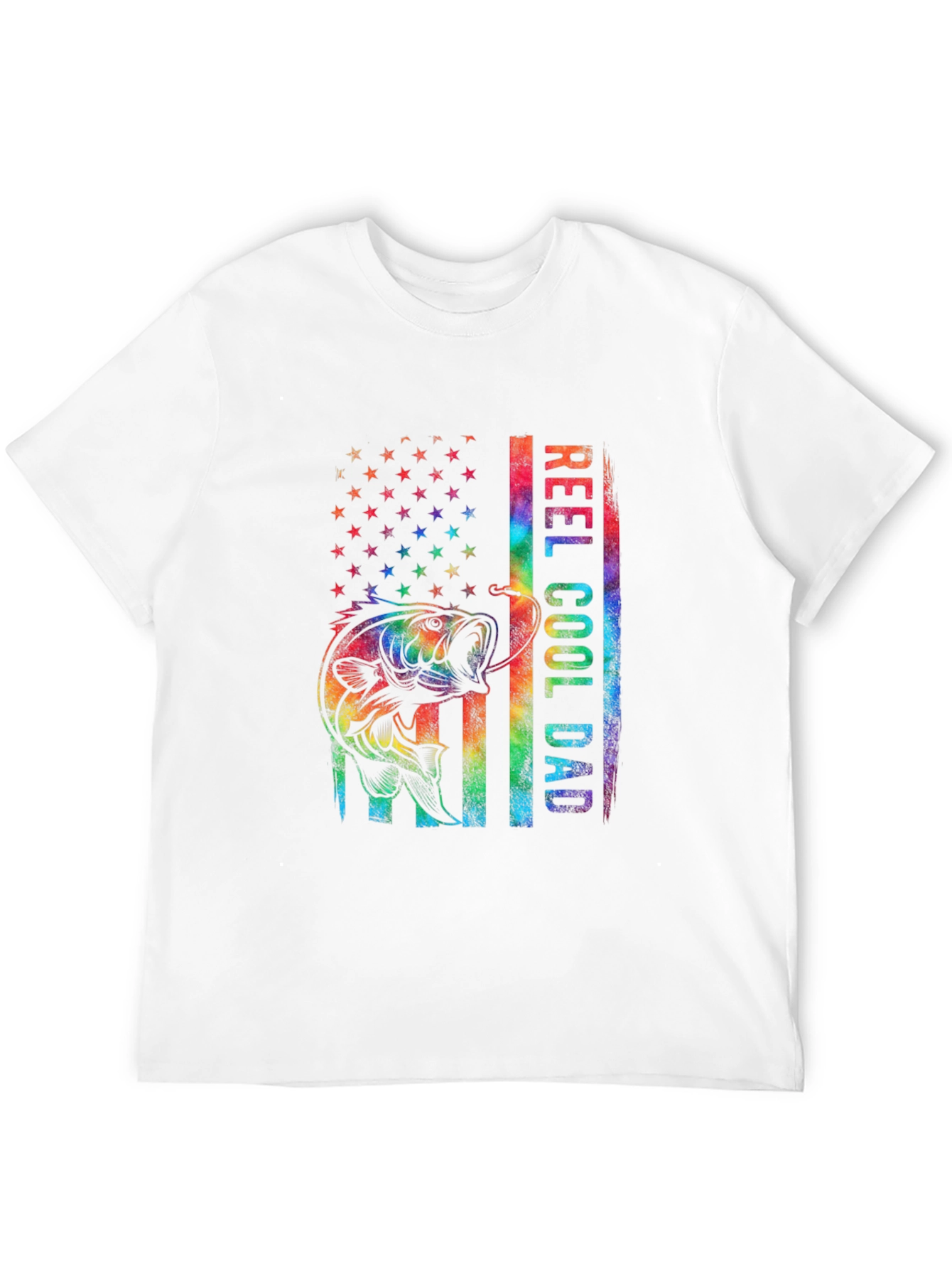 Black Reel Cool Dad Fishing T-Shirt view 12