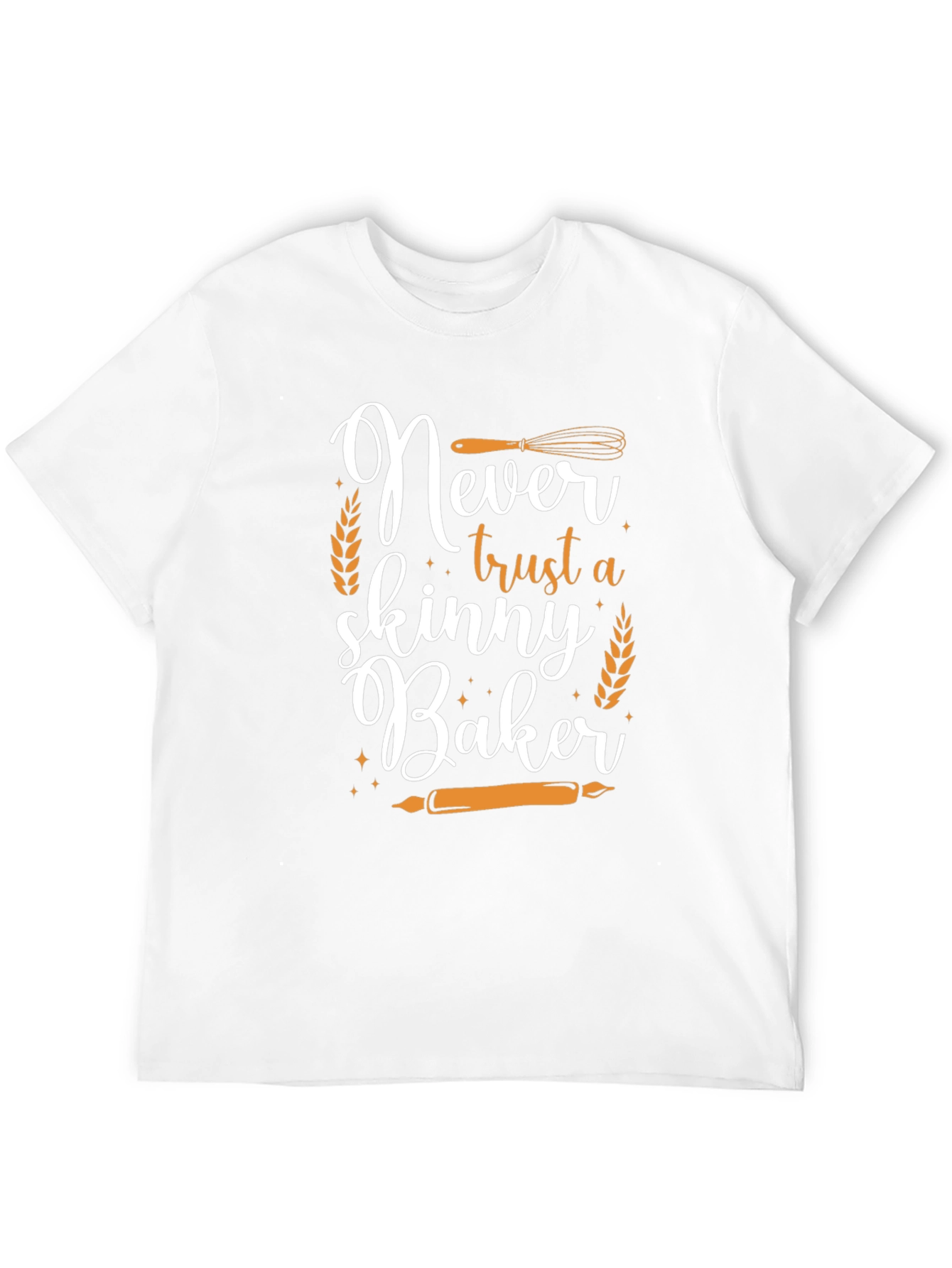 Black Never Trust a Skinny Baker Graphic Tee view 12