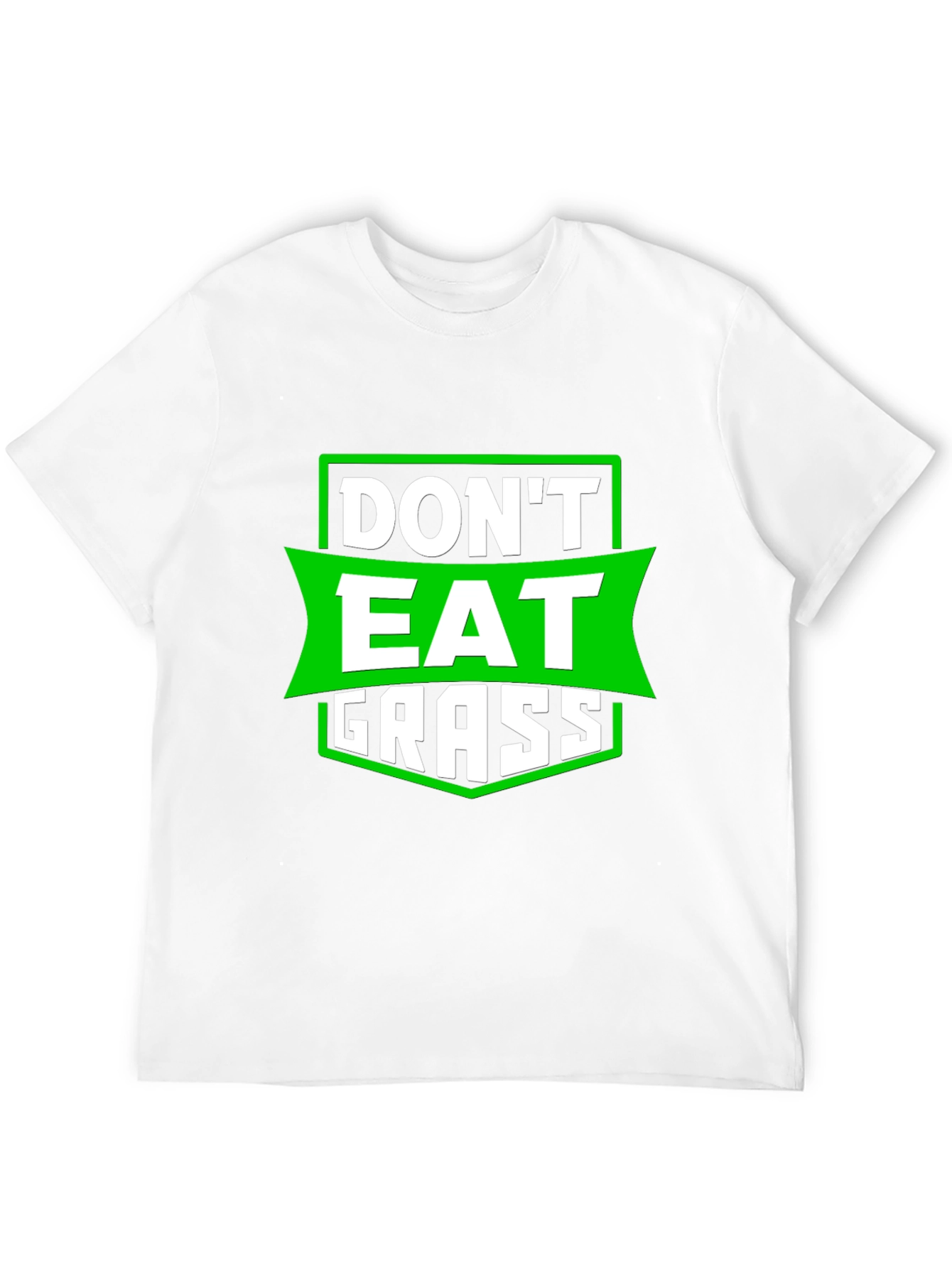 Black Don't Eat Grass Funny Graphic T-Shirt view 12