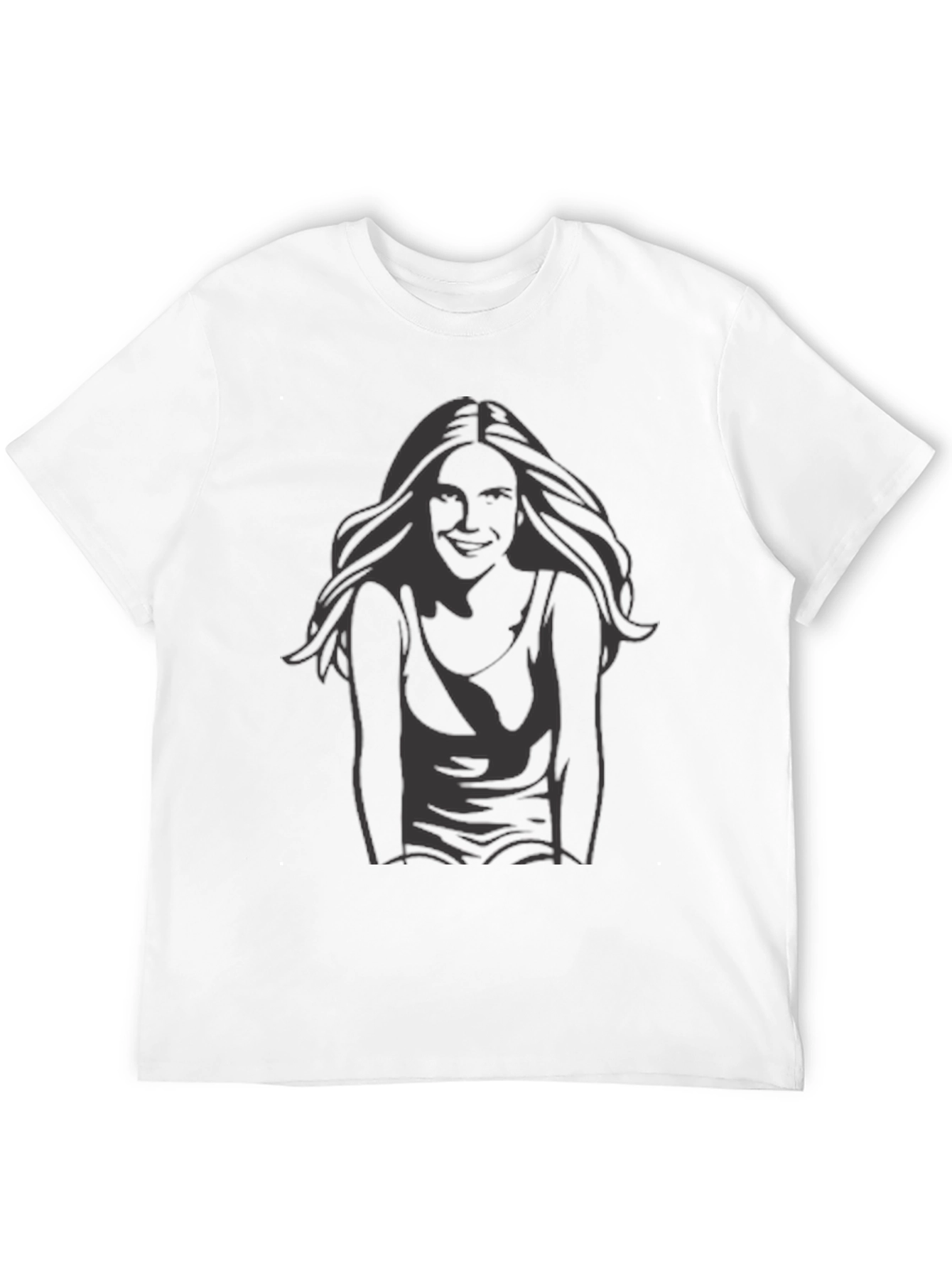 Black Black T-Shirt with Graphic Print - Casual Style view 12