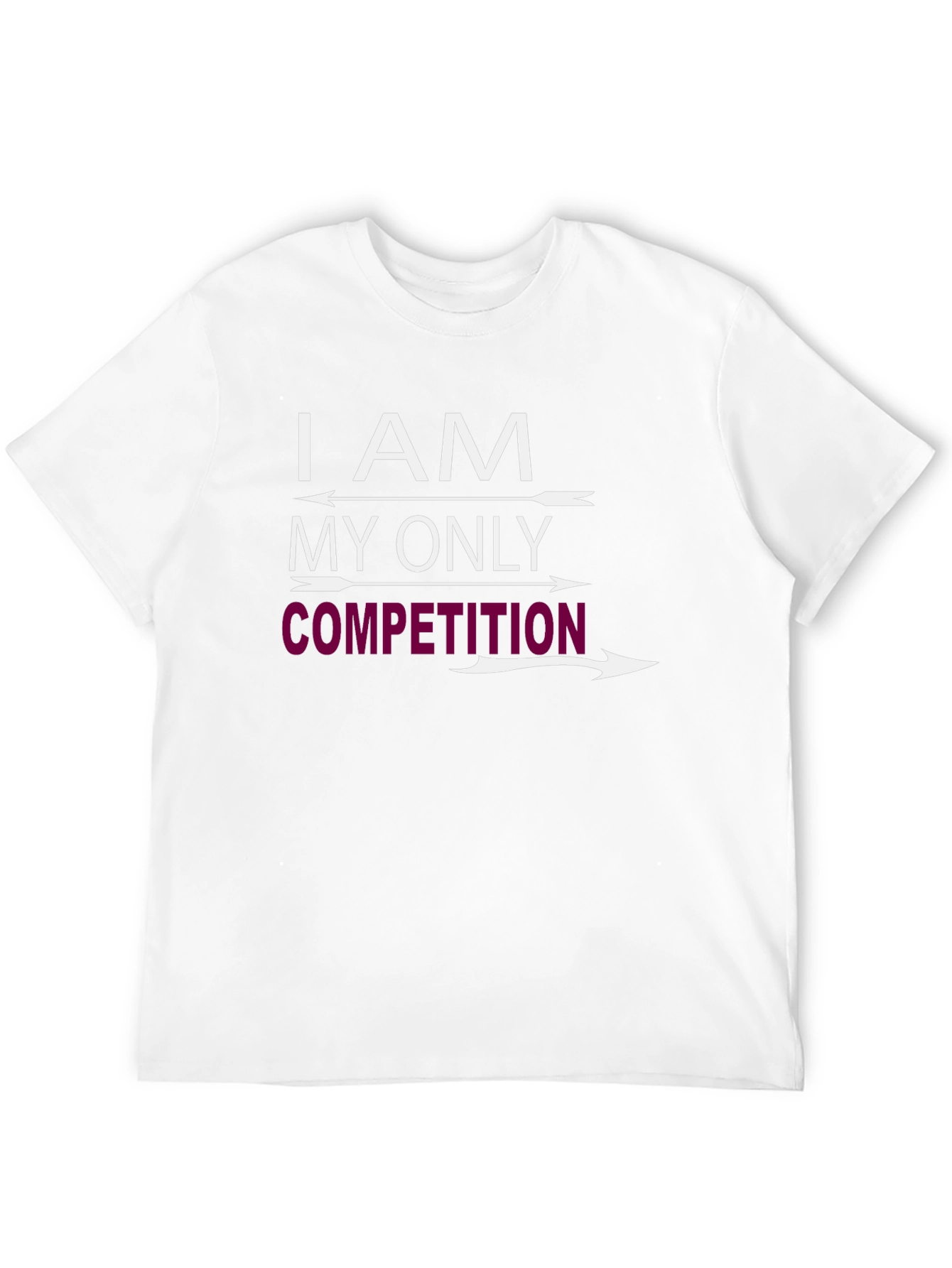 Black I AM MY ONLY COMPETITION Graphic T-Shirt view 12