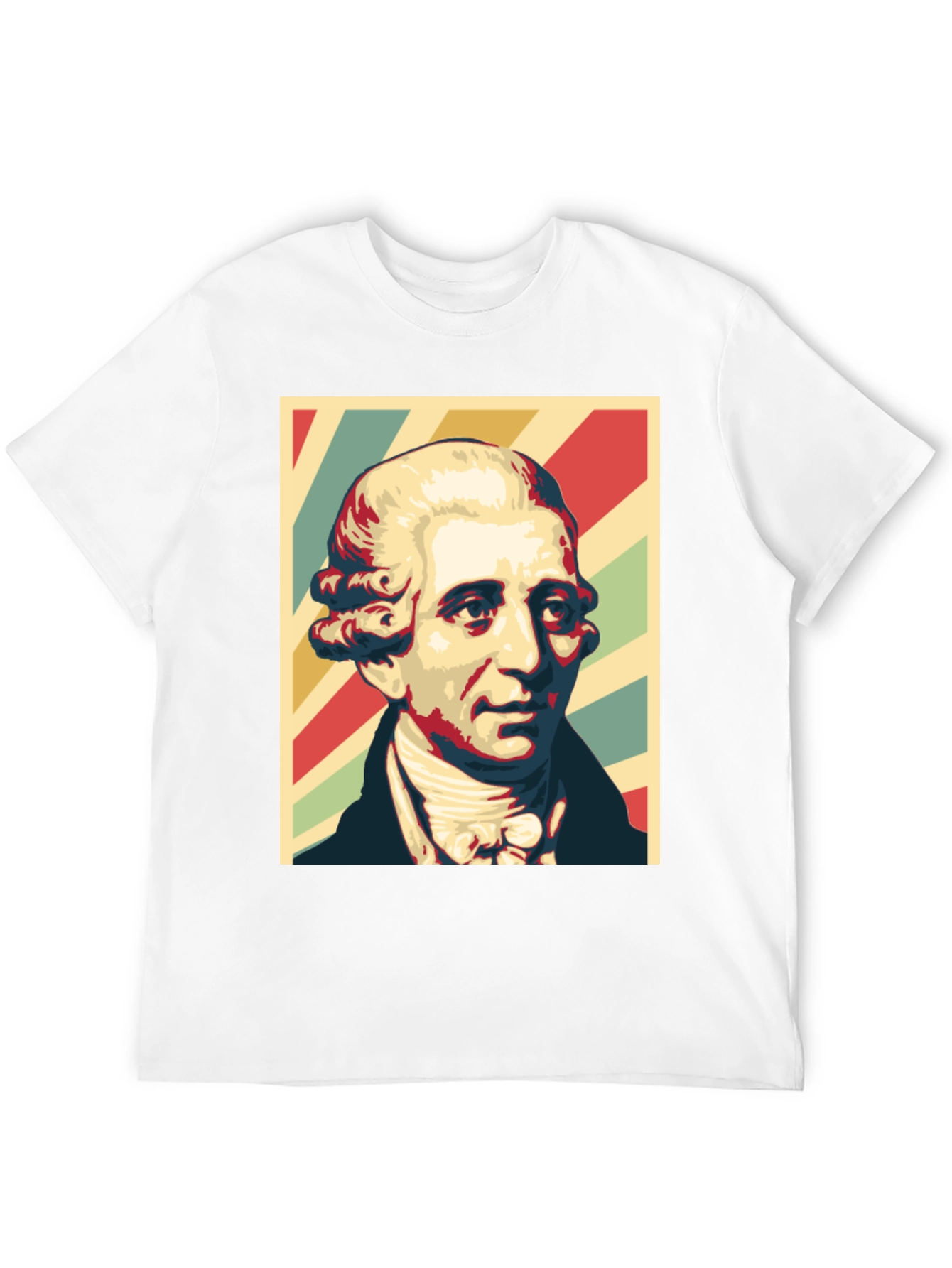 Black Retro Portrait T-Shirt - Classic Style view 12