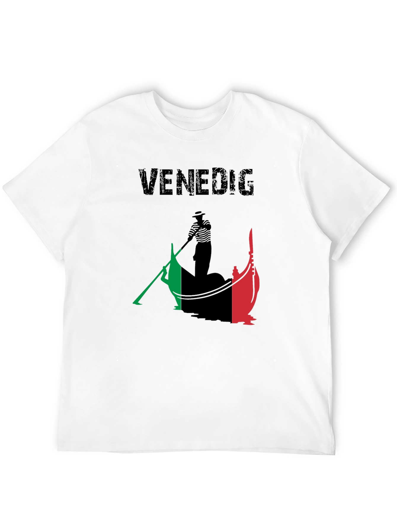Black Venice Italy Gondola T-Shirt view 12