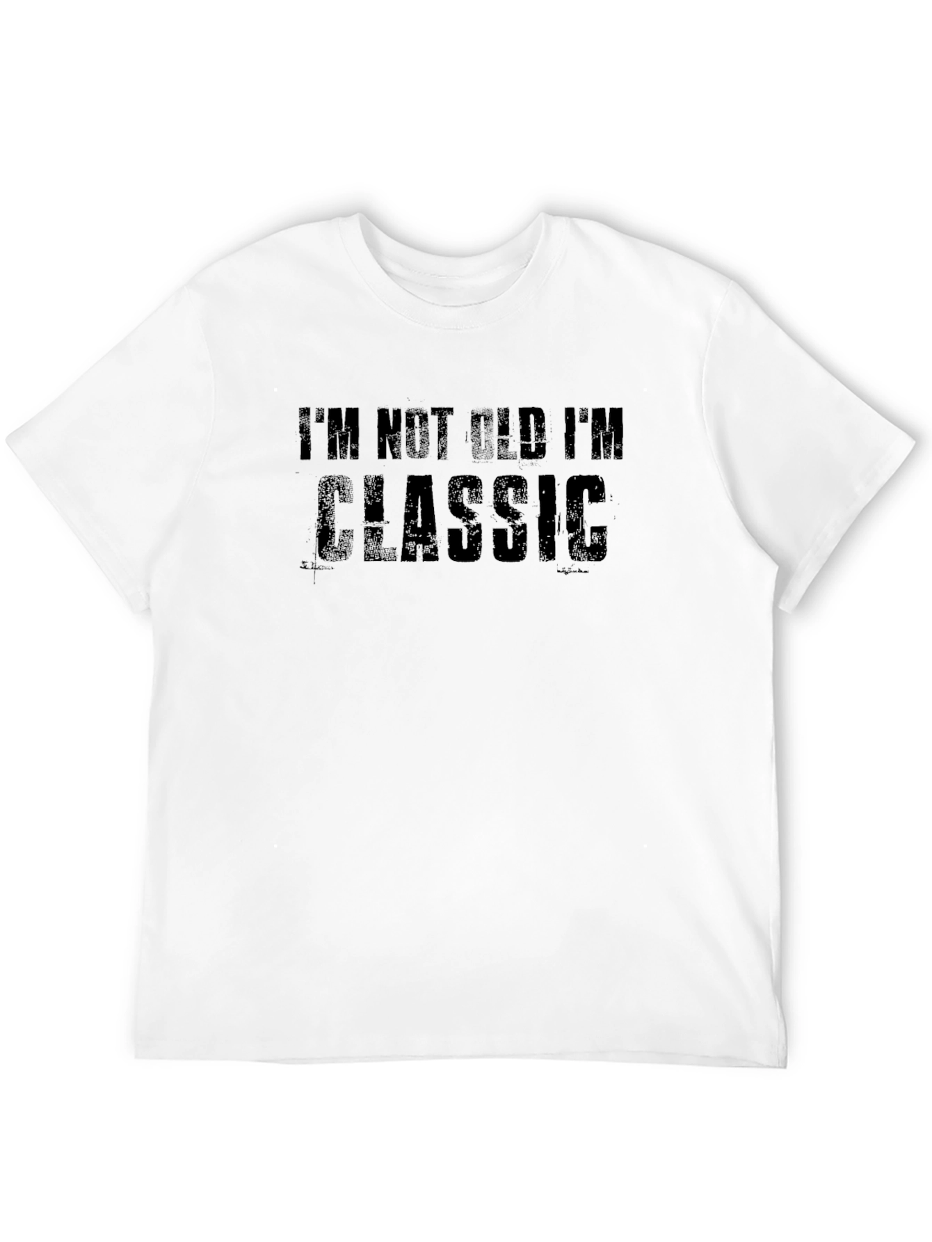 Black I'm Not Old I'm Classic Men's Black T-Shirt view 12