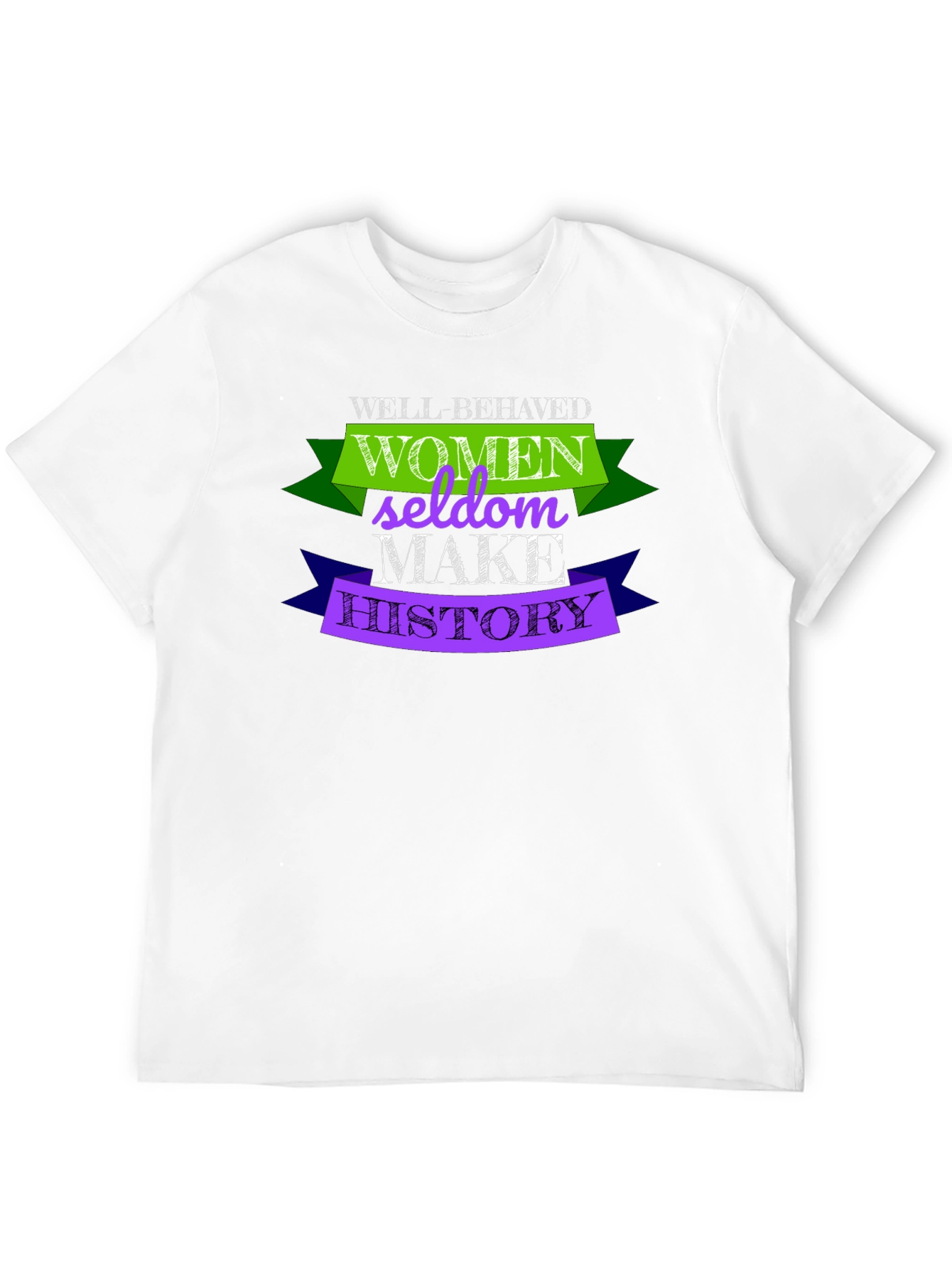 Black Well-Behaved Women Seldon Make History T-Shirt view 12