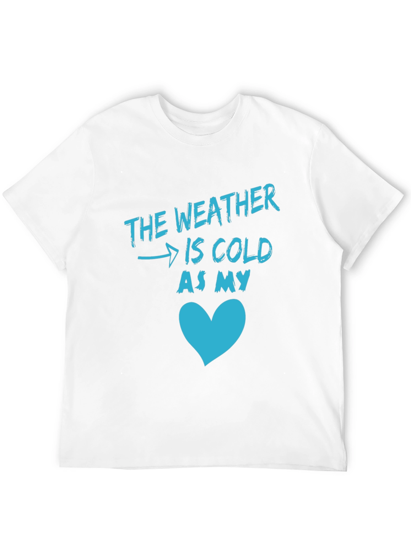 Black Cold Heart Graphic Tee - Men's Black T-Shirt view 12