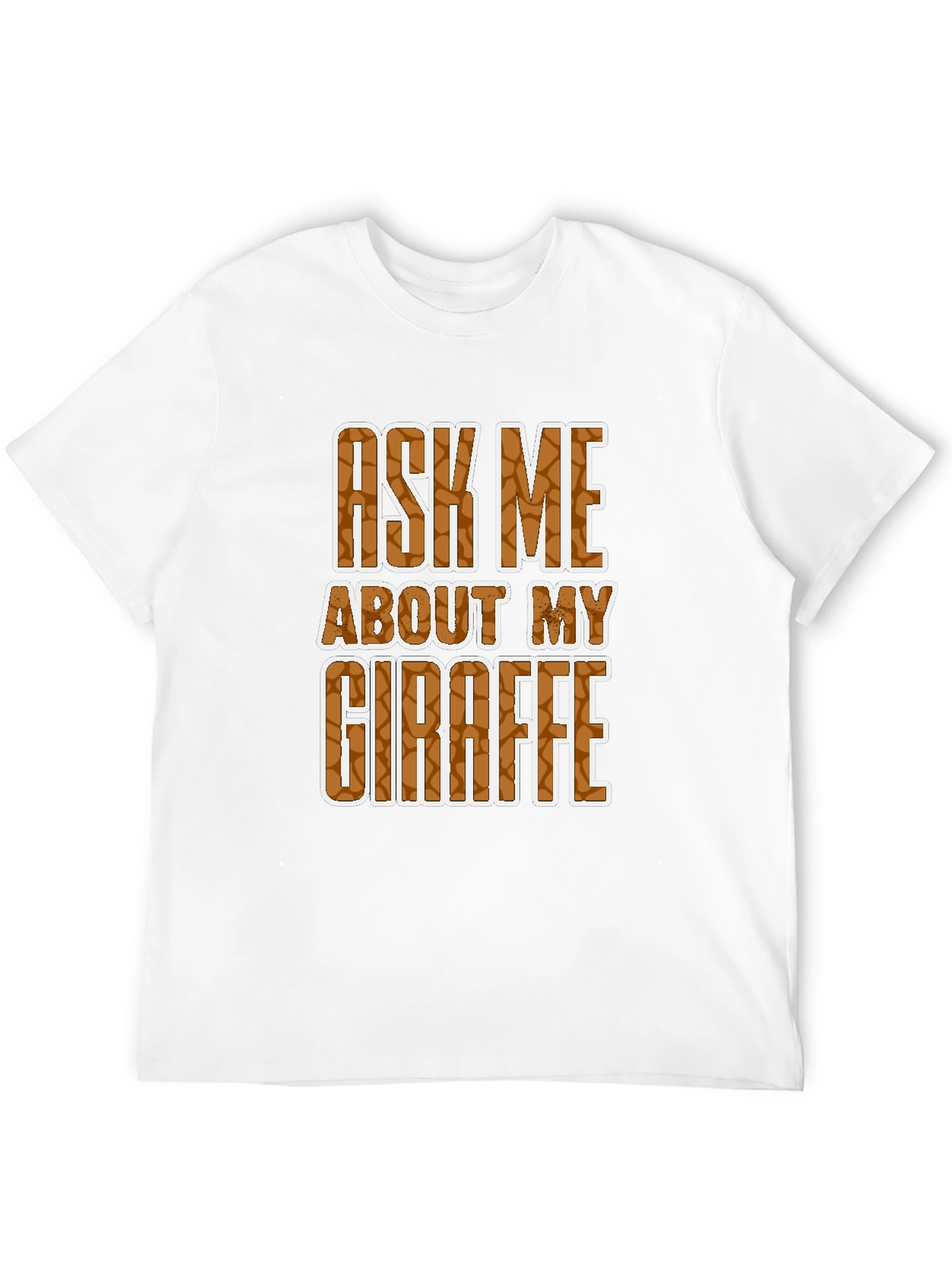 Black Ask Me About My Giraffe T-Shirt view 12