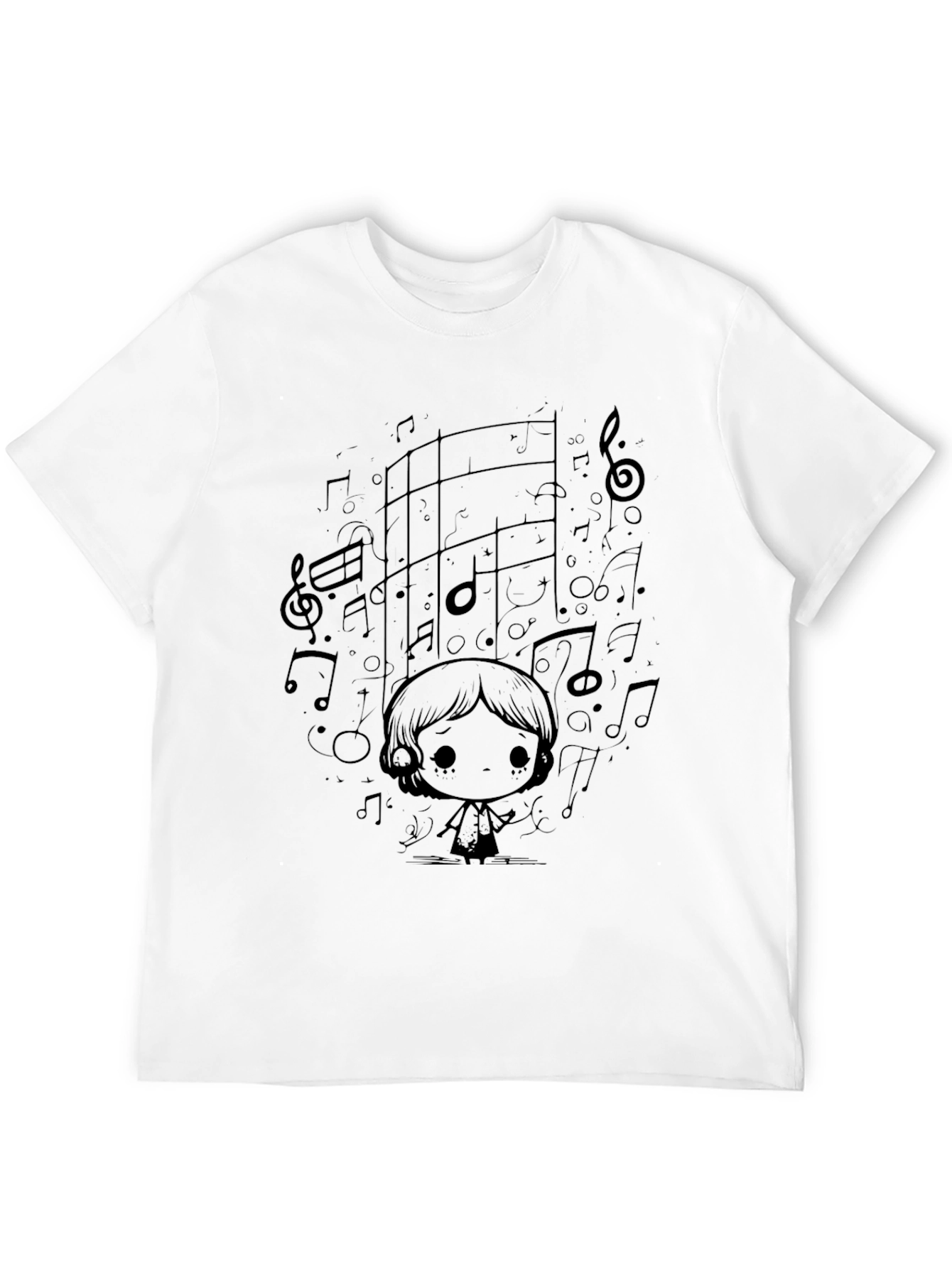 Black Music Lover Black T-Shirt view 12