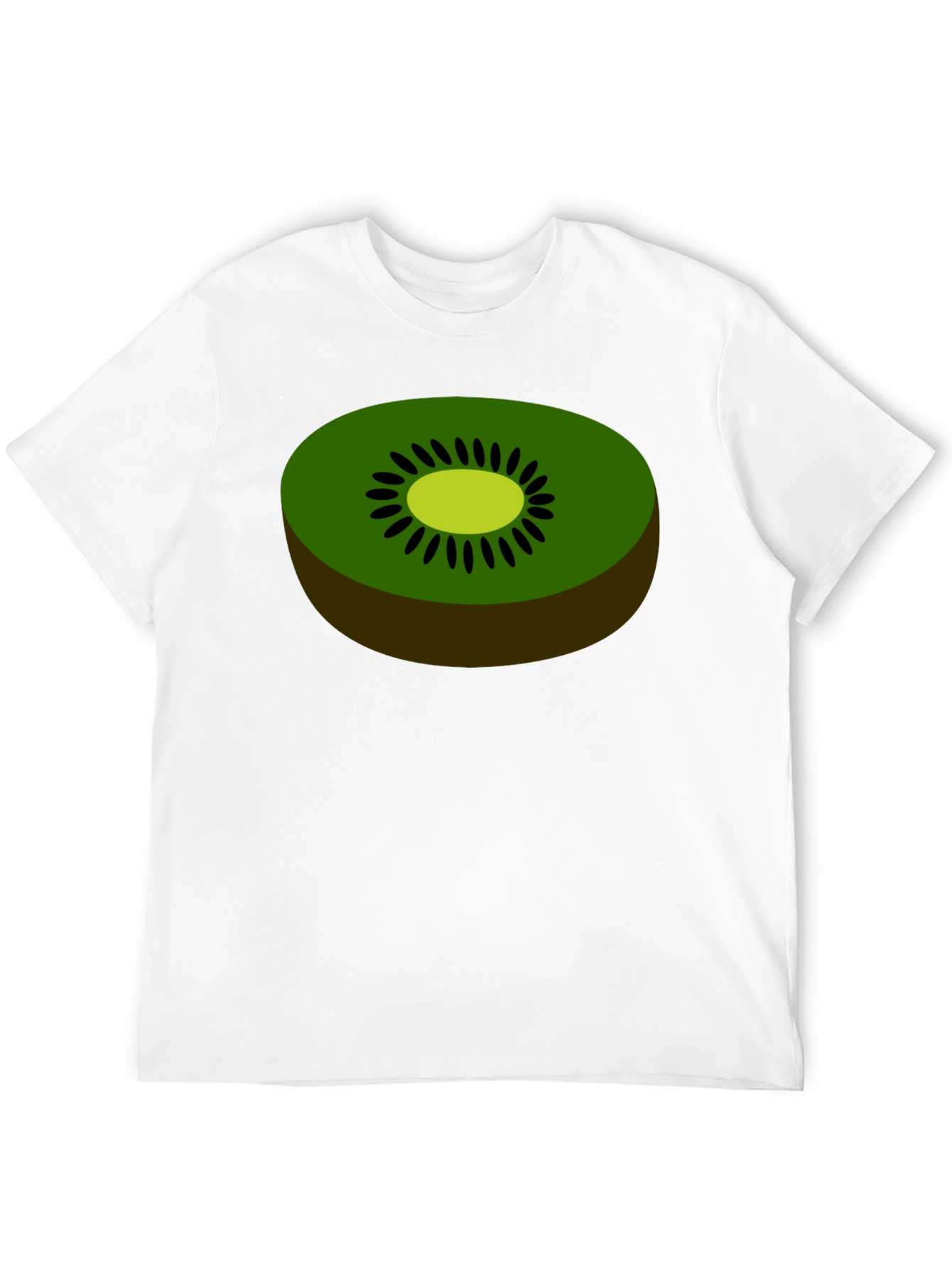 Black Kiwi Fruit Graphic Tee - Novelty Food Shirt view 12