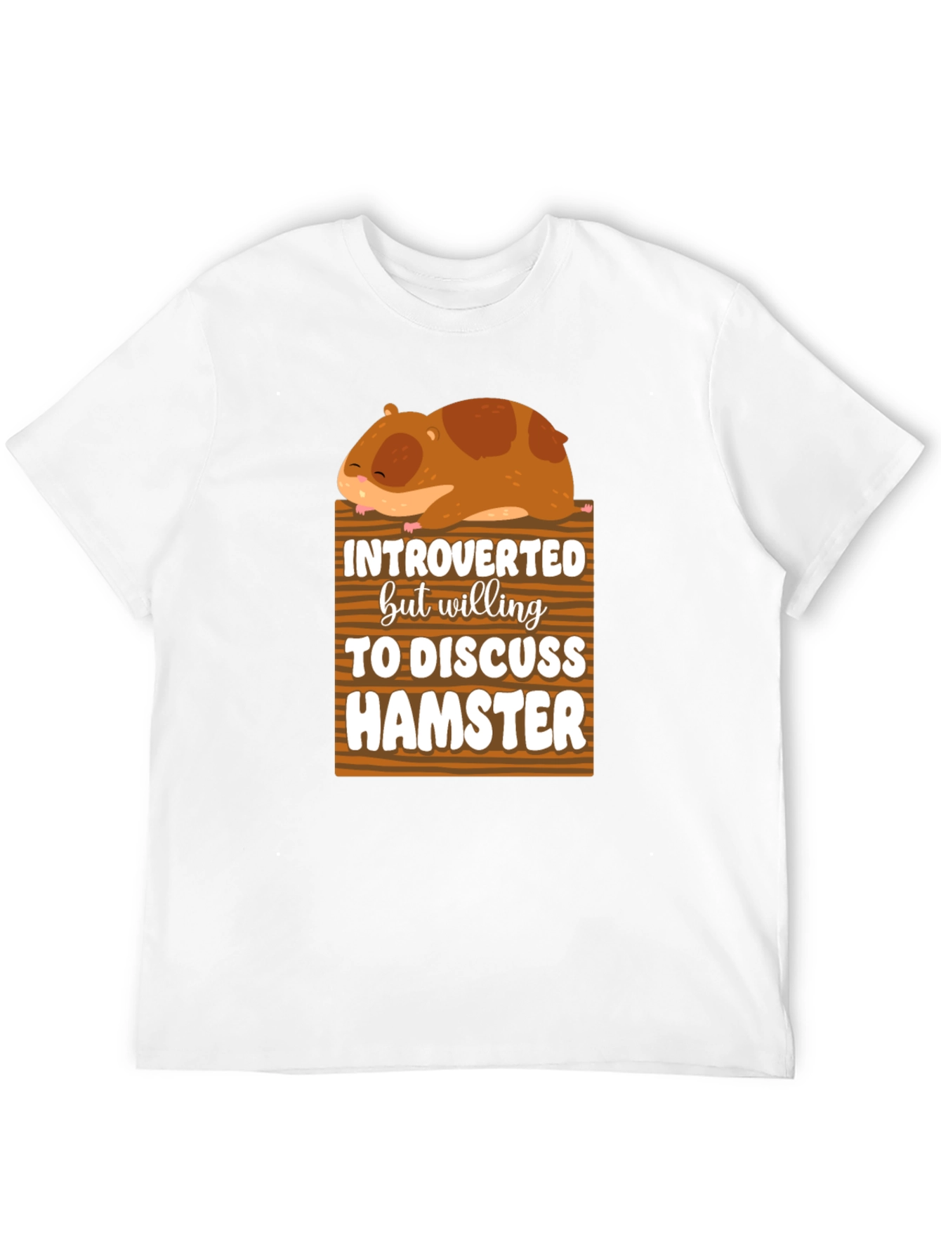 Black Introverted Hamster Graphic Tee view 12