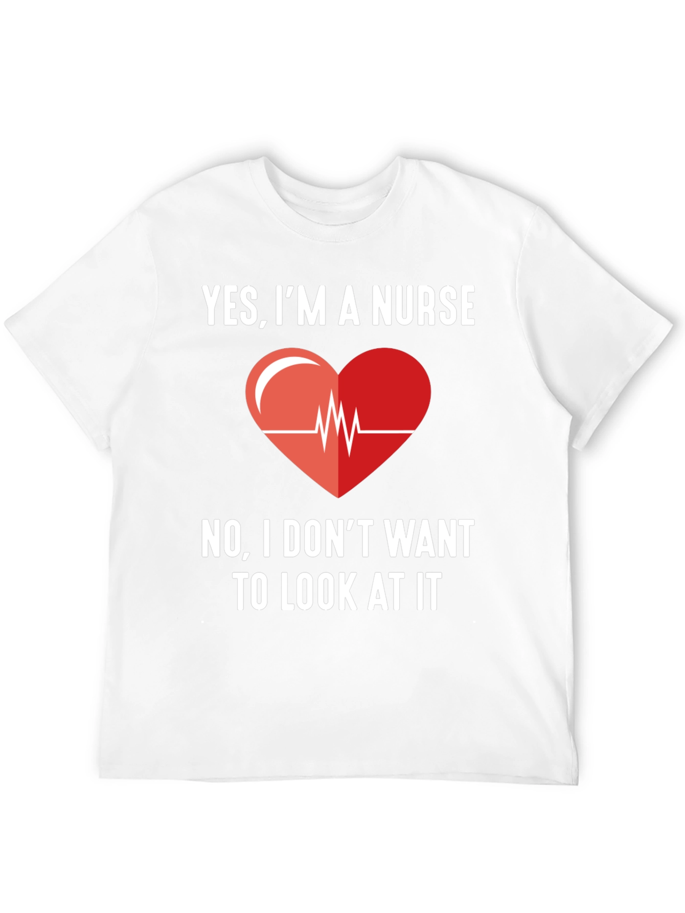 Black Yes, I'm A Nurse - Funny Graphic T-Shirt view 12