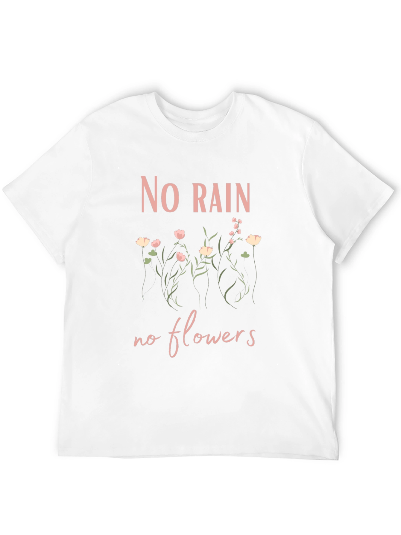 Black No Rain No Flowers Graphic Tee - Trendy Shirt view 12
