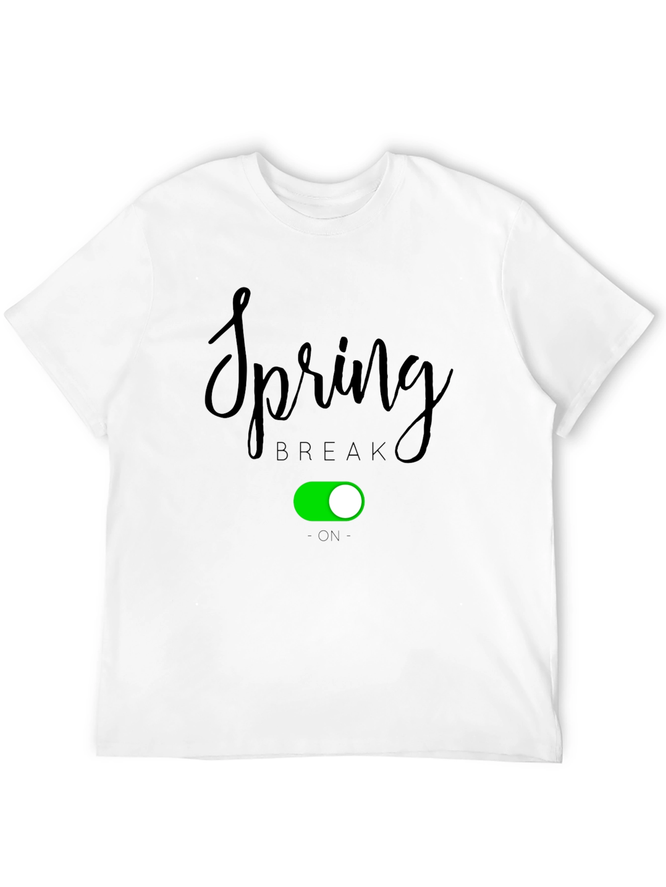 Black Spring Break On Graphic Tee - Black Cotton Blend view 12