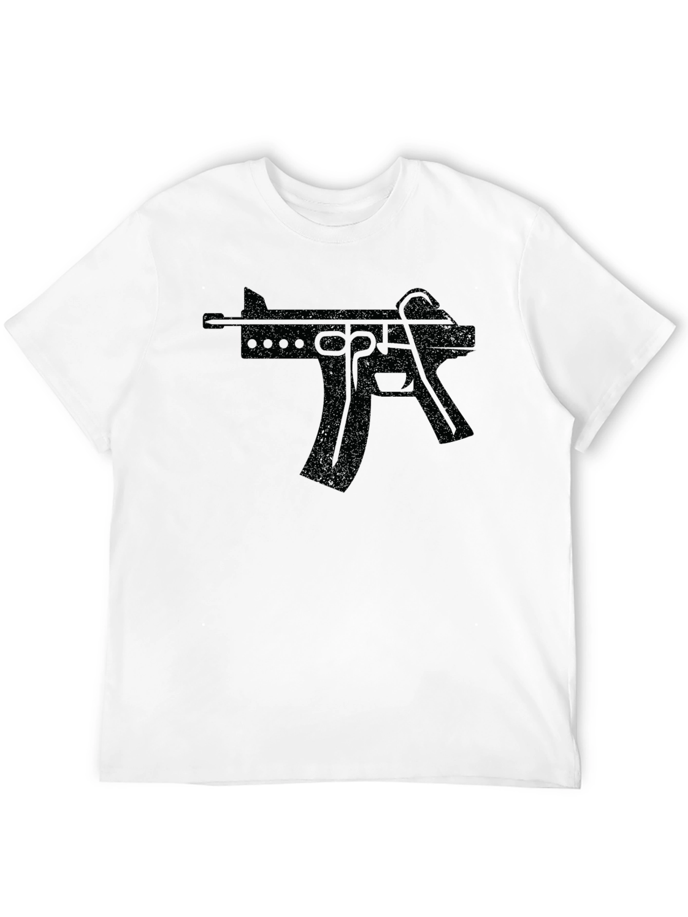 Black Gun Graphic T-Shirt - Edgy Streetwear - 12