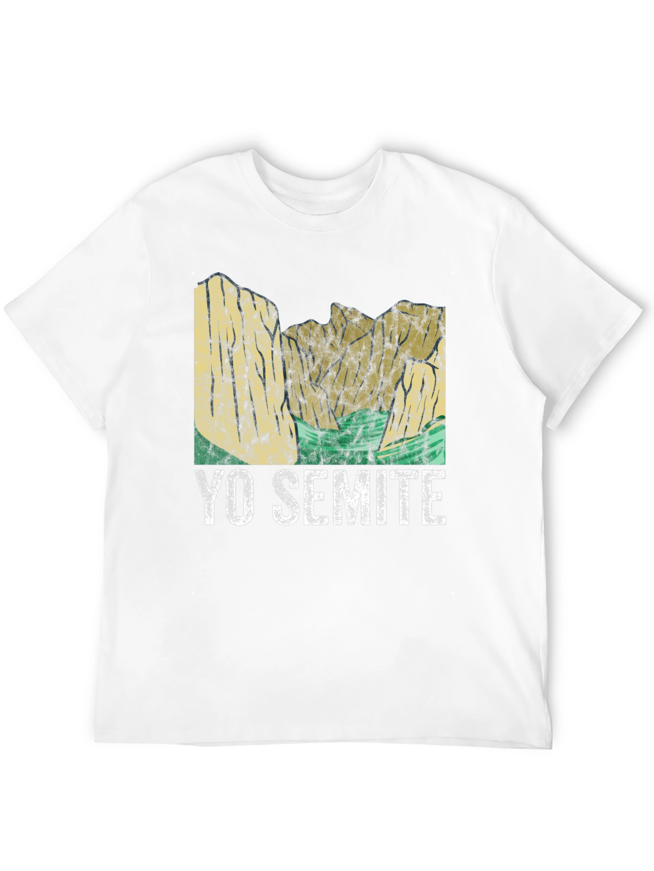 Black Yo Semite Graphic T-Shirt - Black Crew Neck Tee view 12