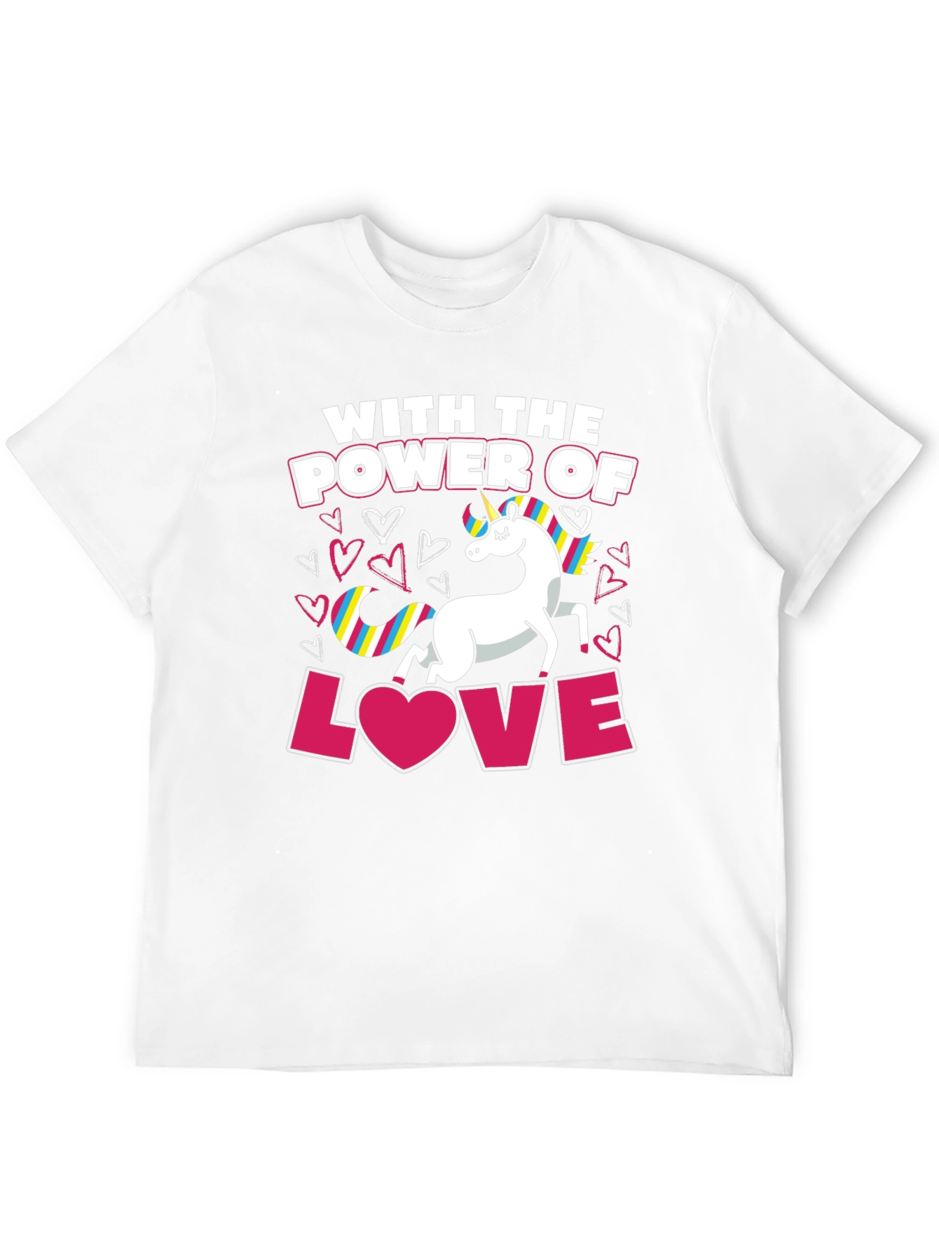 Black Unicorn Power of Love T-Shirt view 12