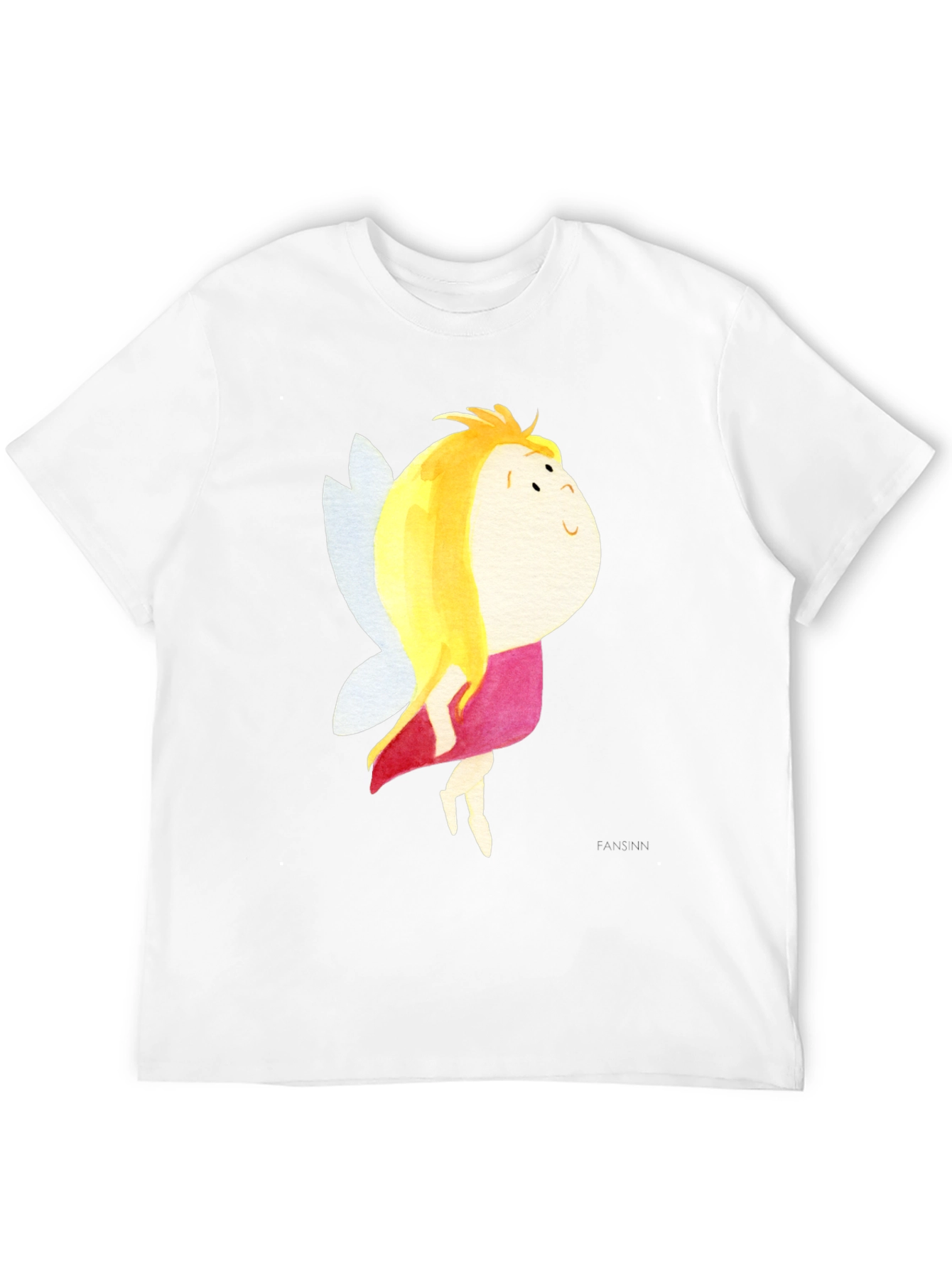 Black Cute Fairy Graphic Black T-Shirt view 12